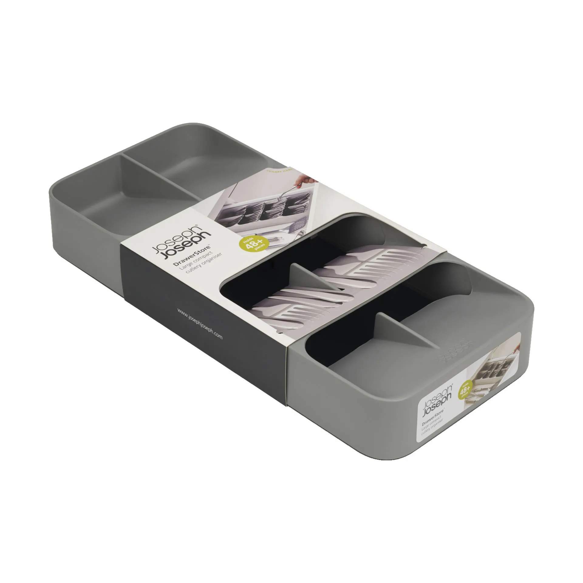 Joseph Joseph Bestikindsatser Drawer Store Bestikbakke i Grå, 3