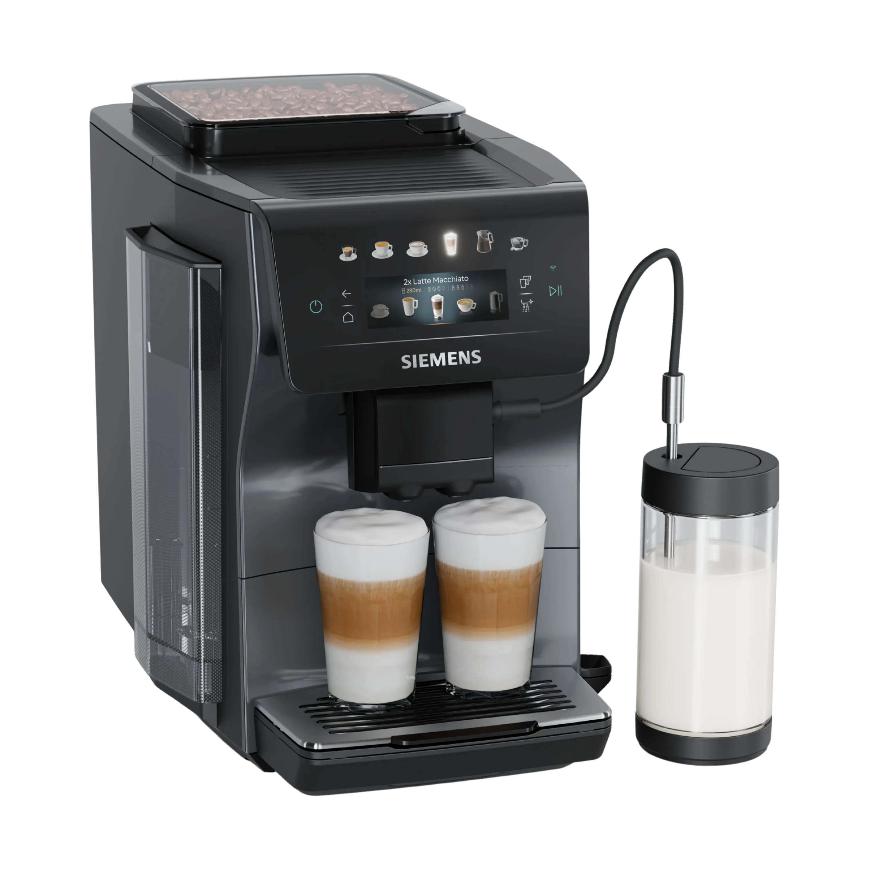 Siemens Espressomaskiner EQ600 iAroma Espressomaskine TP603EM6 i Grå, 1