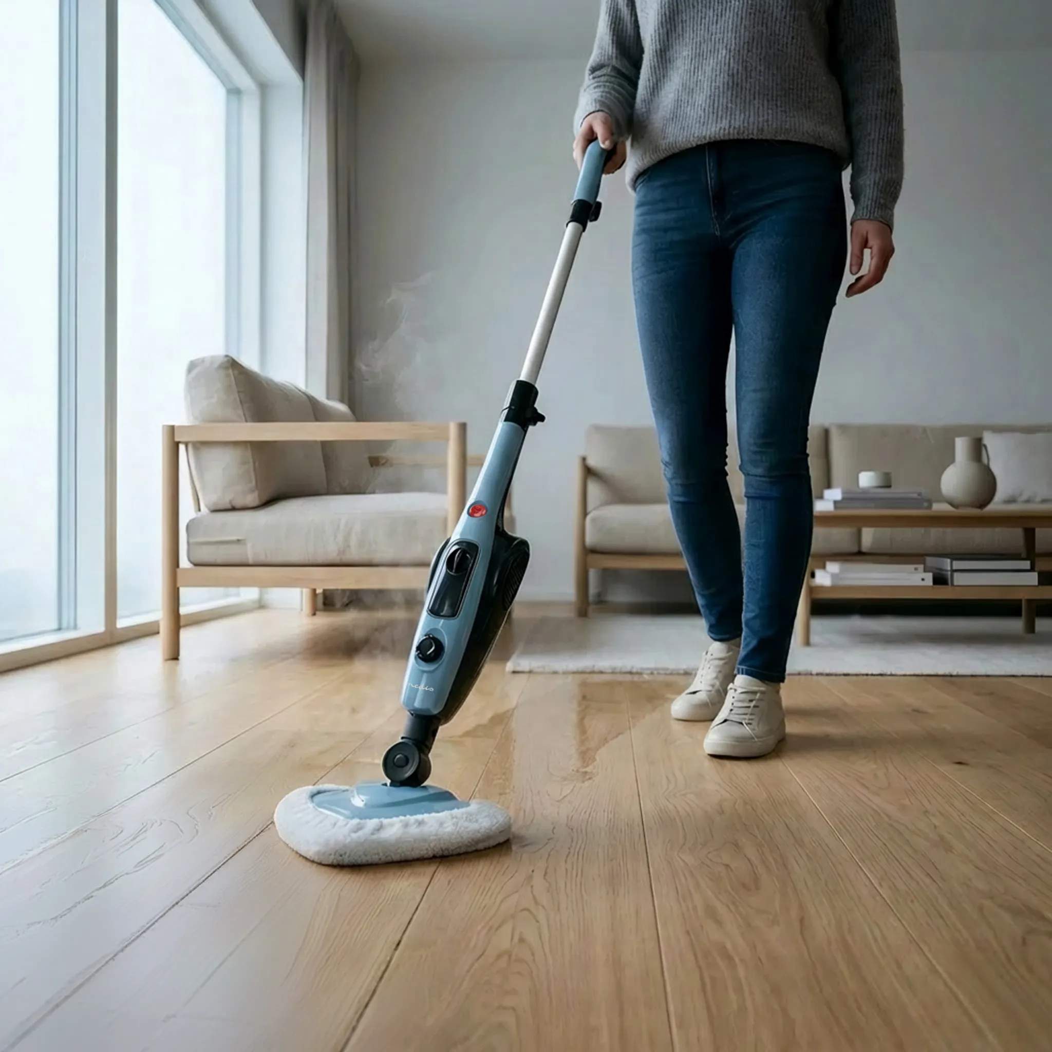 Nedis Gulvvaskere og tilbehør Damprenser i Blå/Sort, 3