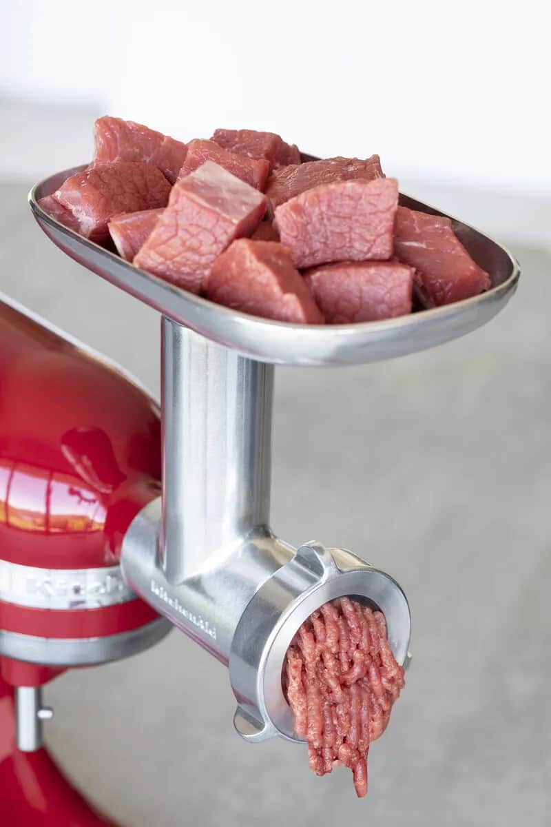 KitchenAid Tilbehør til røremaskiner Artisan Kødhakker - 9 dele i Stål, 2