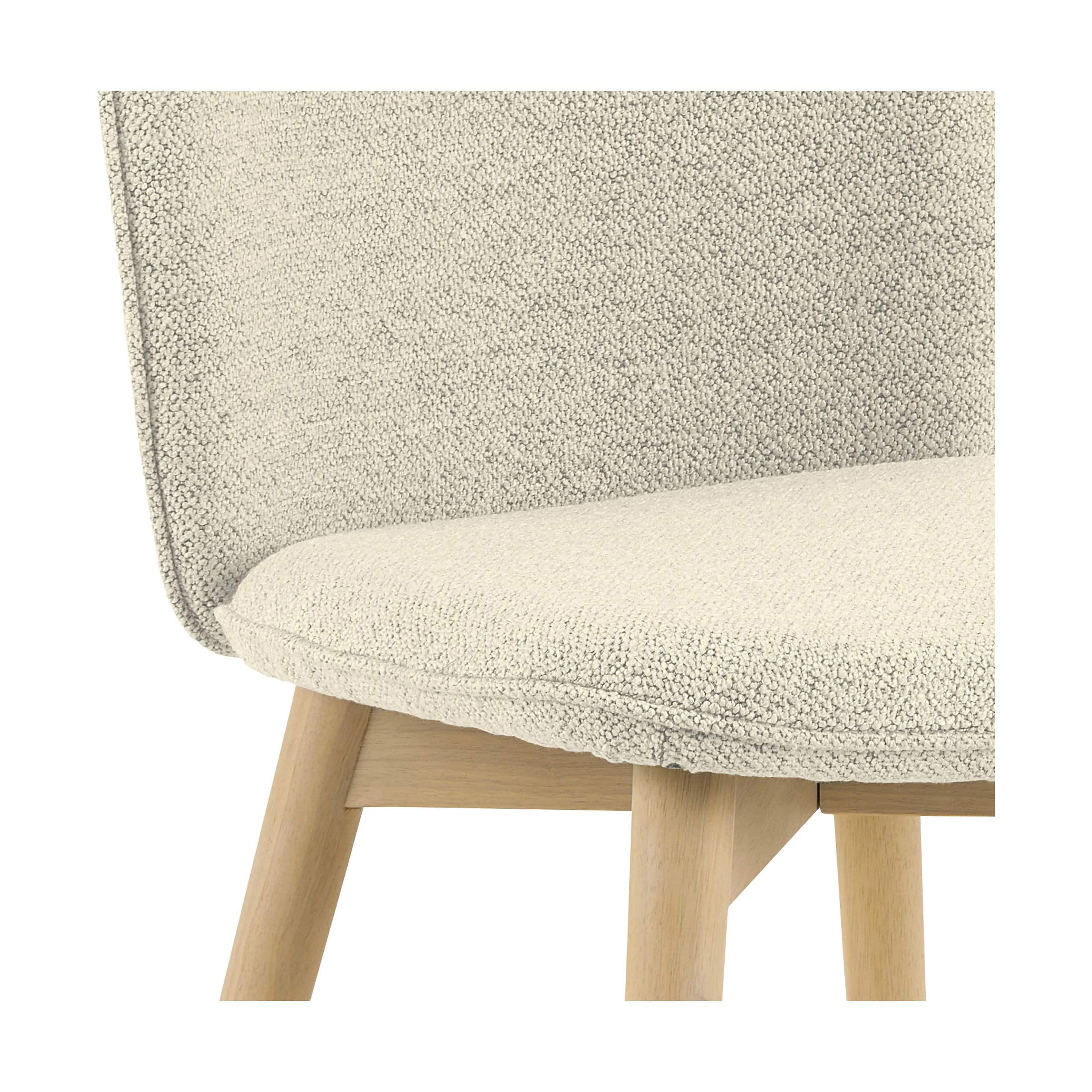 CASA Living Spisebordsstole Cindy Spisebordsstol - 2 stk i Creme/hvidpigmenteret, 4