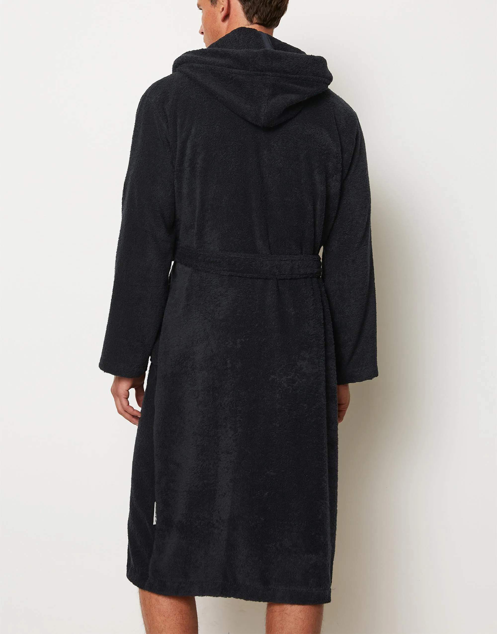 Marc O'Polo Morgenkåber Timeless Herrebadekåbe i Dark navy, Str. XL, 4