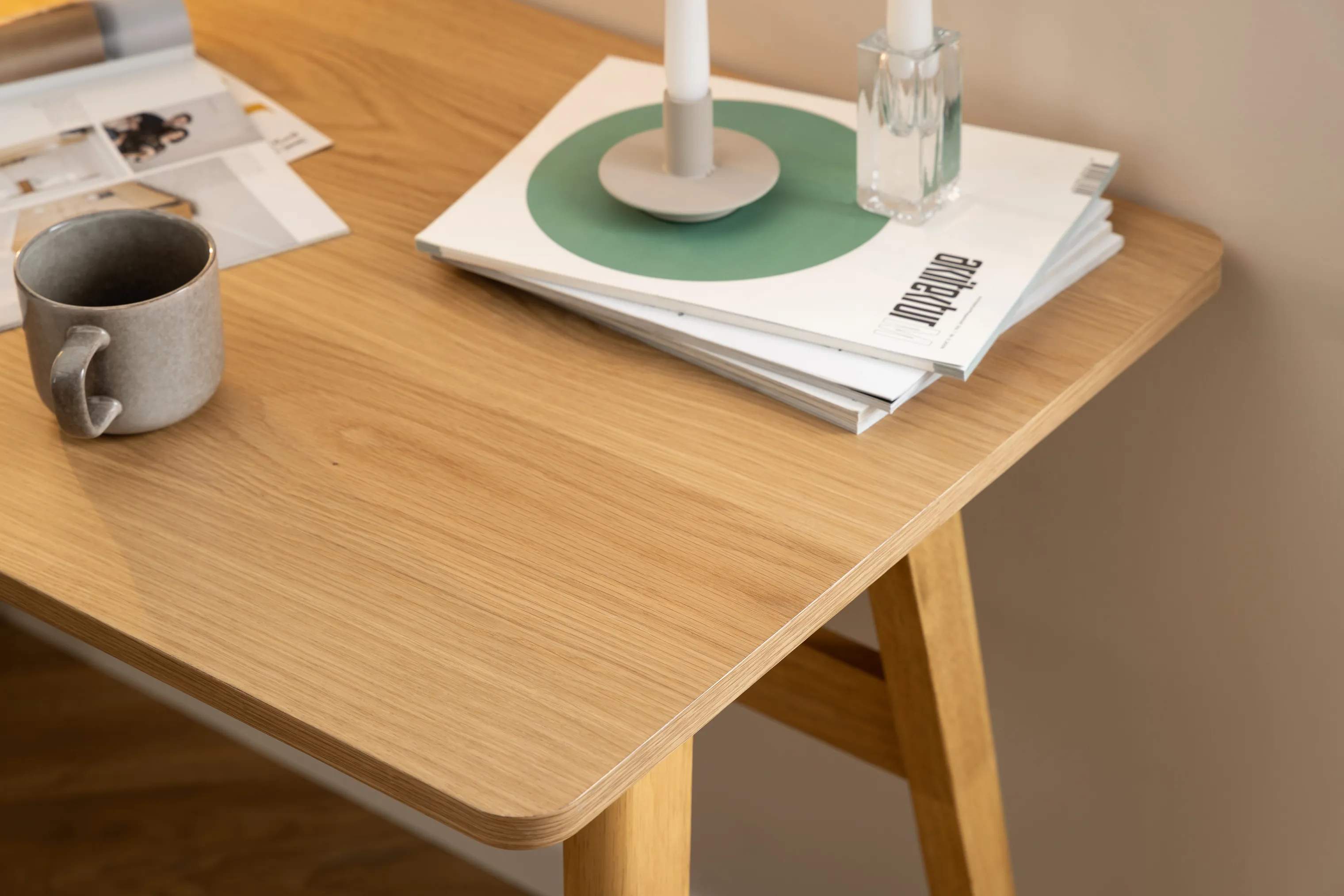 CASA Living Skriveborde Barnett Skrivebord i Natur, 2