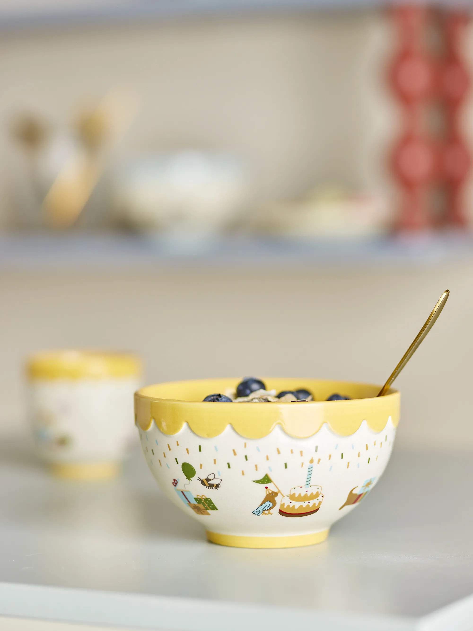 Bloomingville Mini Børneskåle Celebrate Skål i Yellow, 2