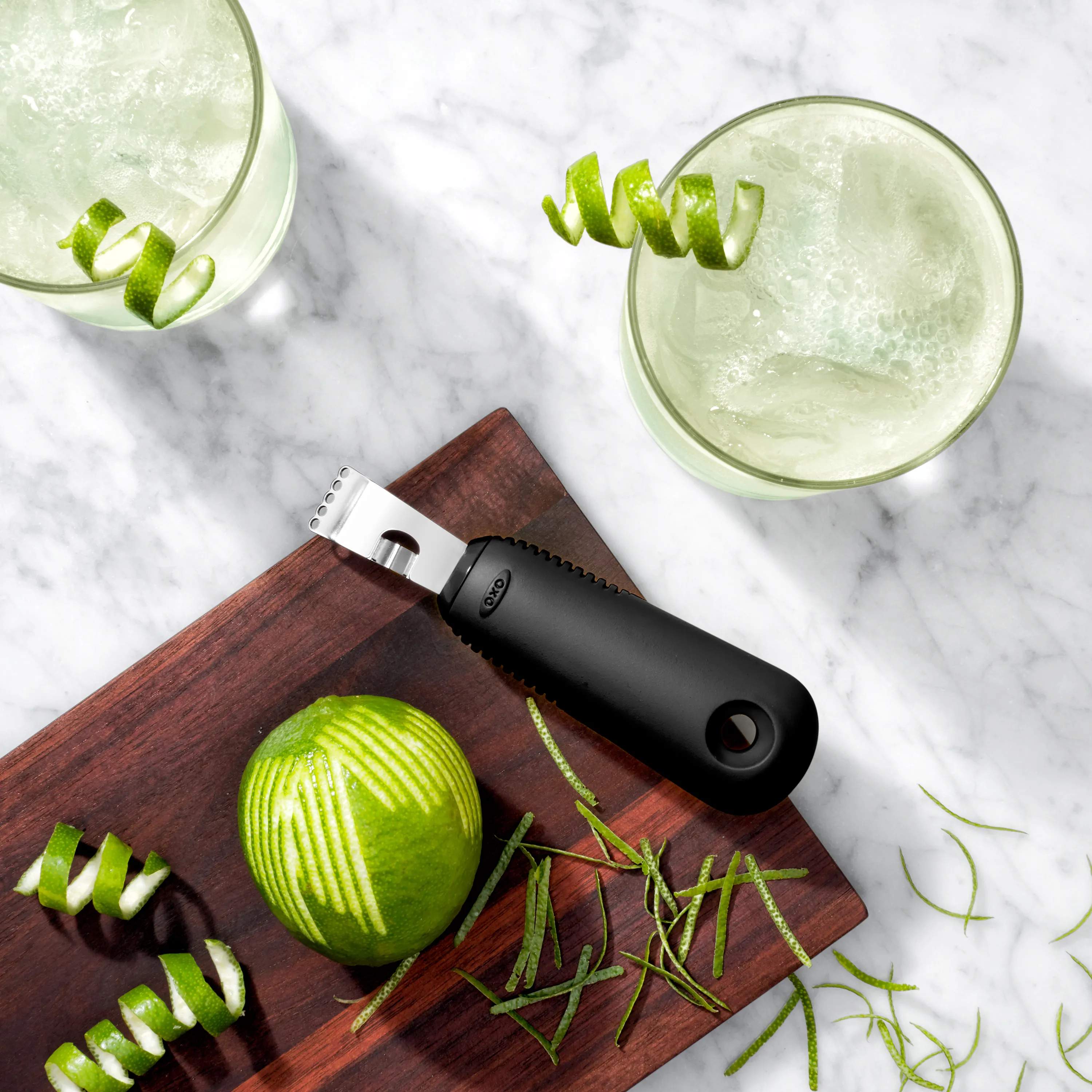 OXO Juliennejern Good Grips Citronrivejern i sort;sølv, 2