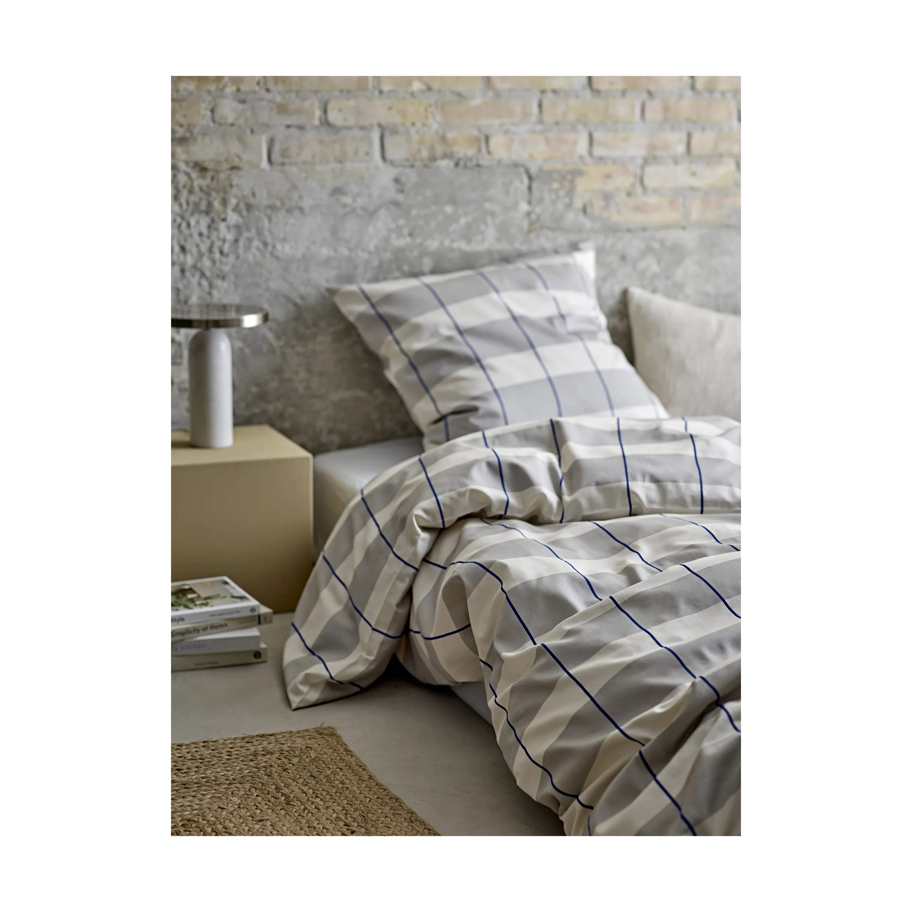 Södahl Sengetøj Blocks Sengetøj i Cloud grey, B140 x L220 cm, 2