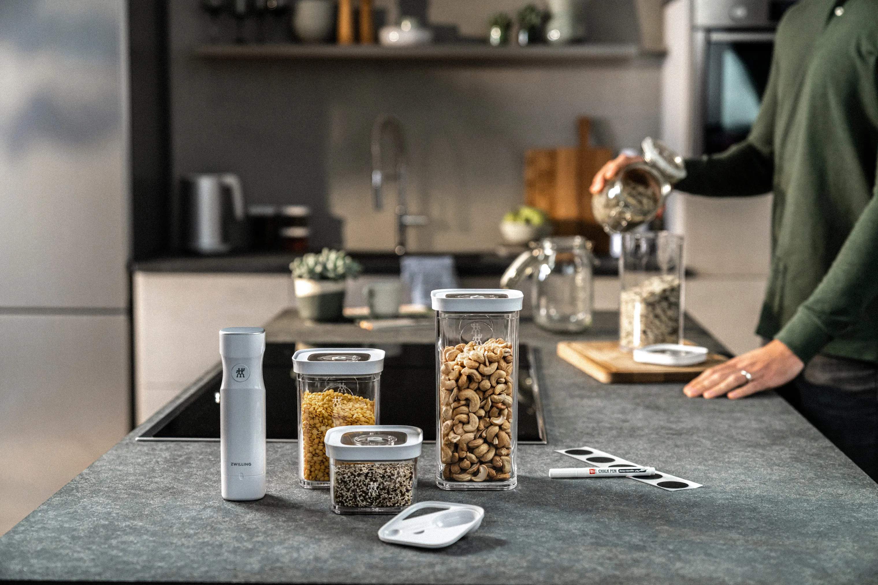 Zwilling Opbevaringsbokse Fresh & Save Cube Sæt - 6 dele i Transparant, 6 stk., 3