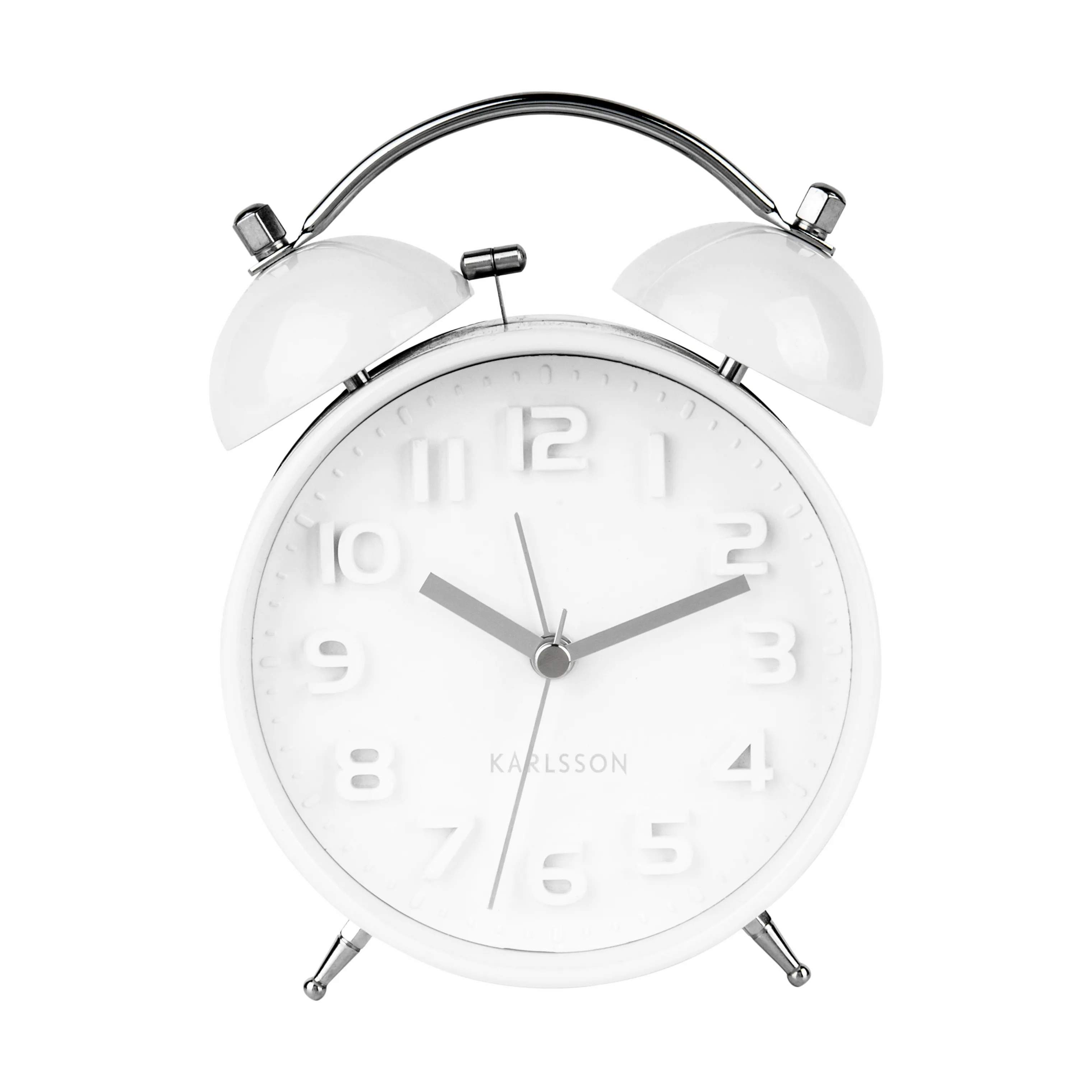 Karlsson Vækkeure Mr. White Vækkeur i Hvid, 1