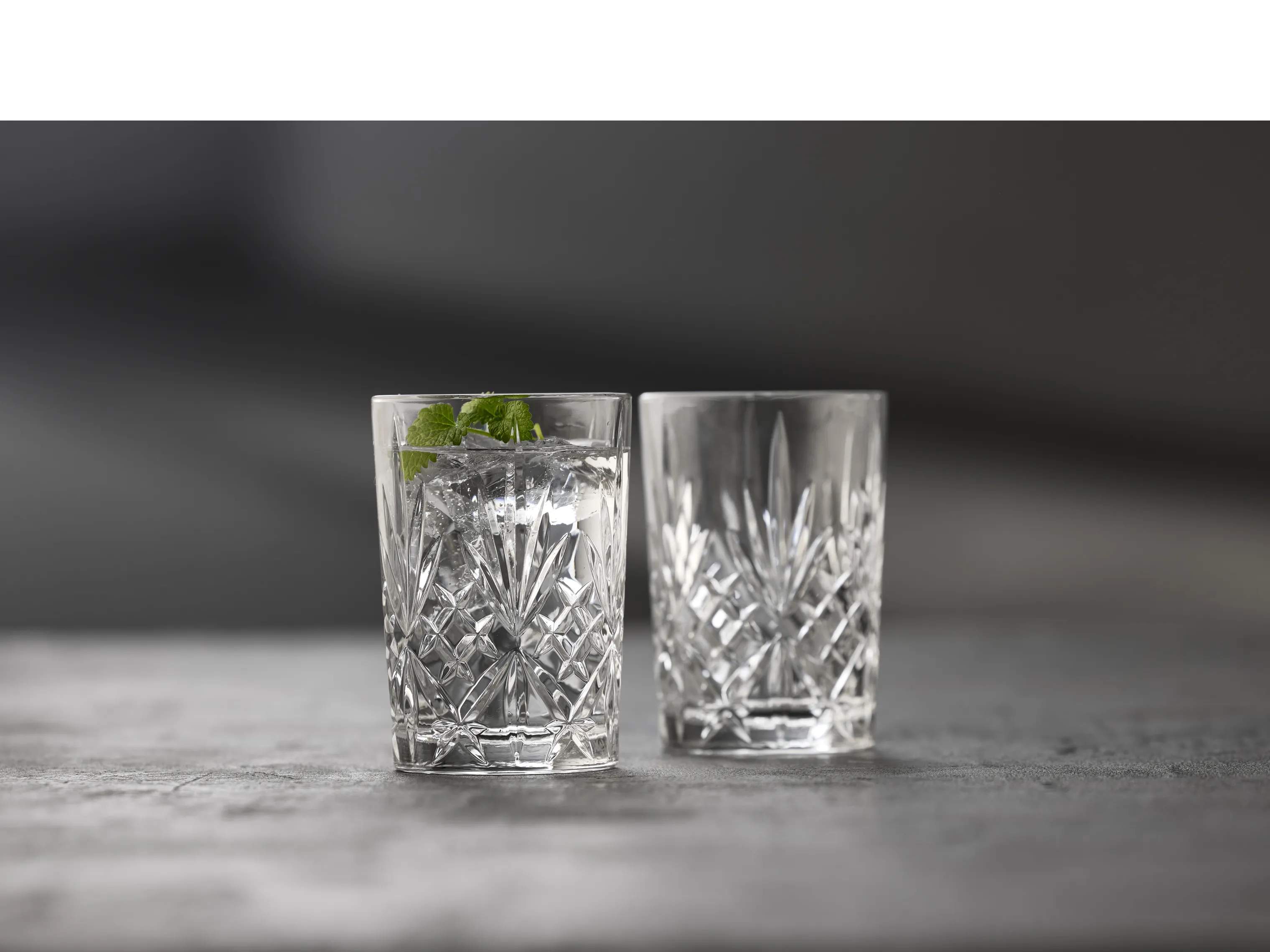 Lyngby Glas Vandglas Melodia Vandglas - 6 stk. i Klar, 2