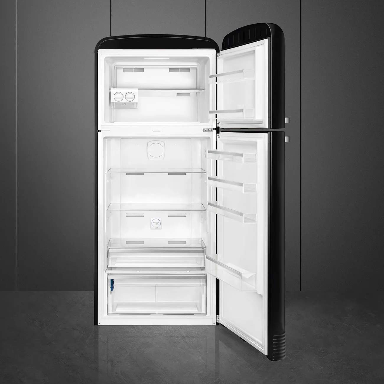 Smeg Køleskabe 50's Style Kølefryseskab i Sort, 2