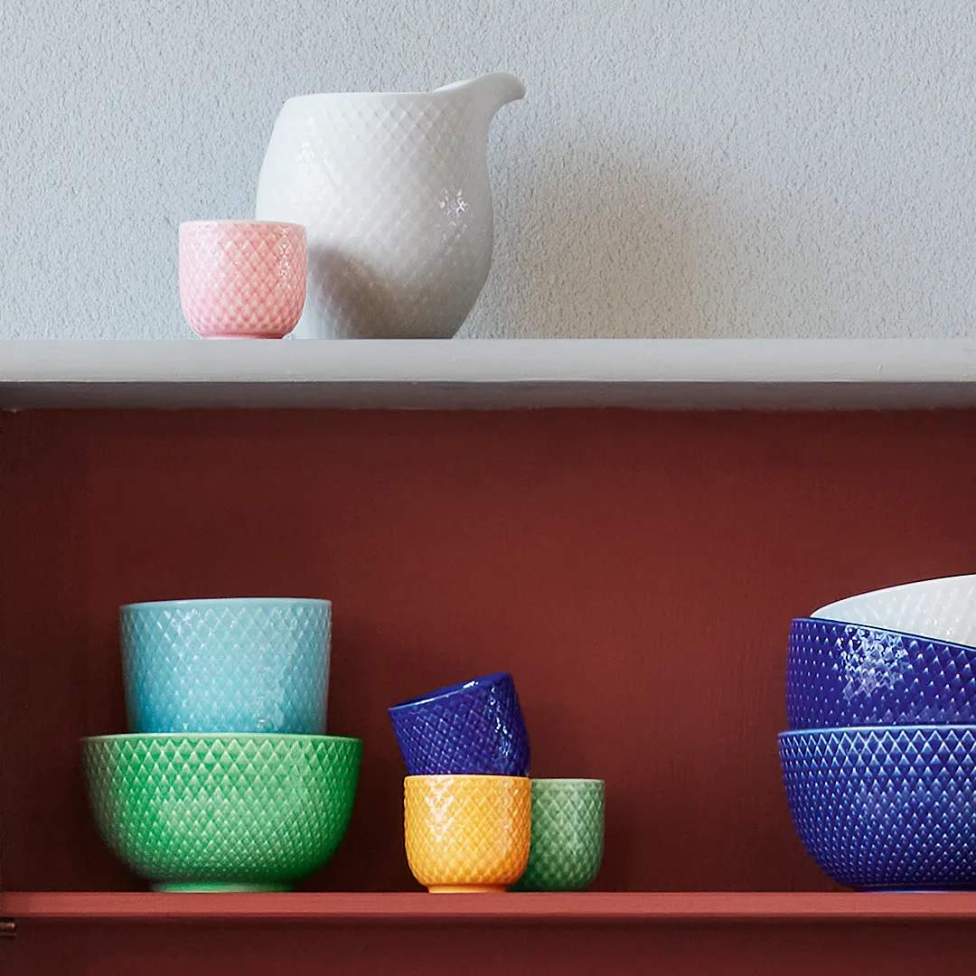 Lyngby Porcelæn Æggebægere Rhombe Color Æggebæger i Rosa, 2