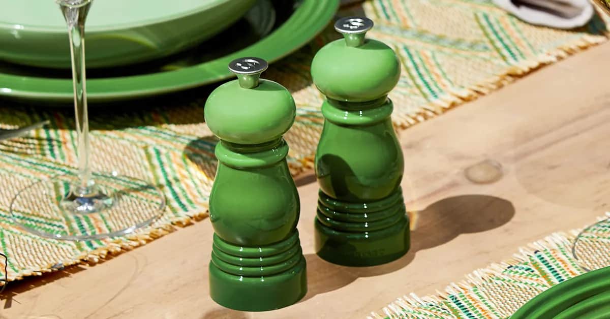 Le Creuset Kværnsæt Salt- og peberkværnsæt i Grøn, 2