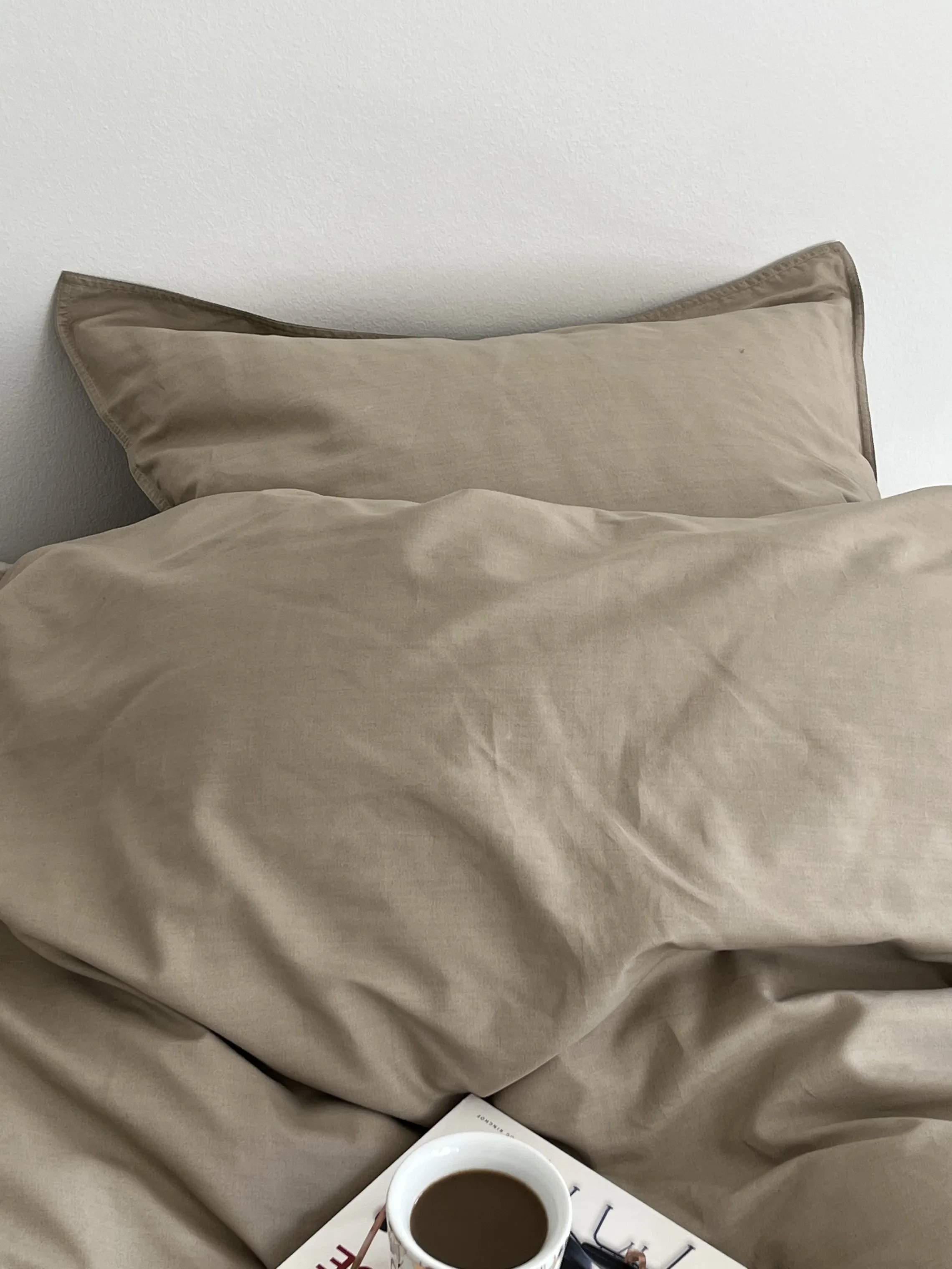 omhu Sengetøj Percale OMHU Percale Sengetøj i Mud, B140 x L200 cm, 3