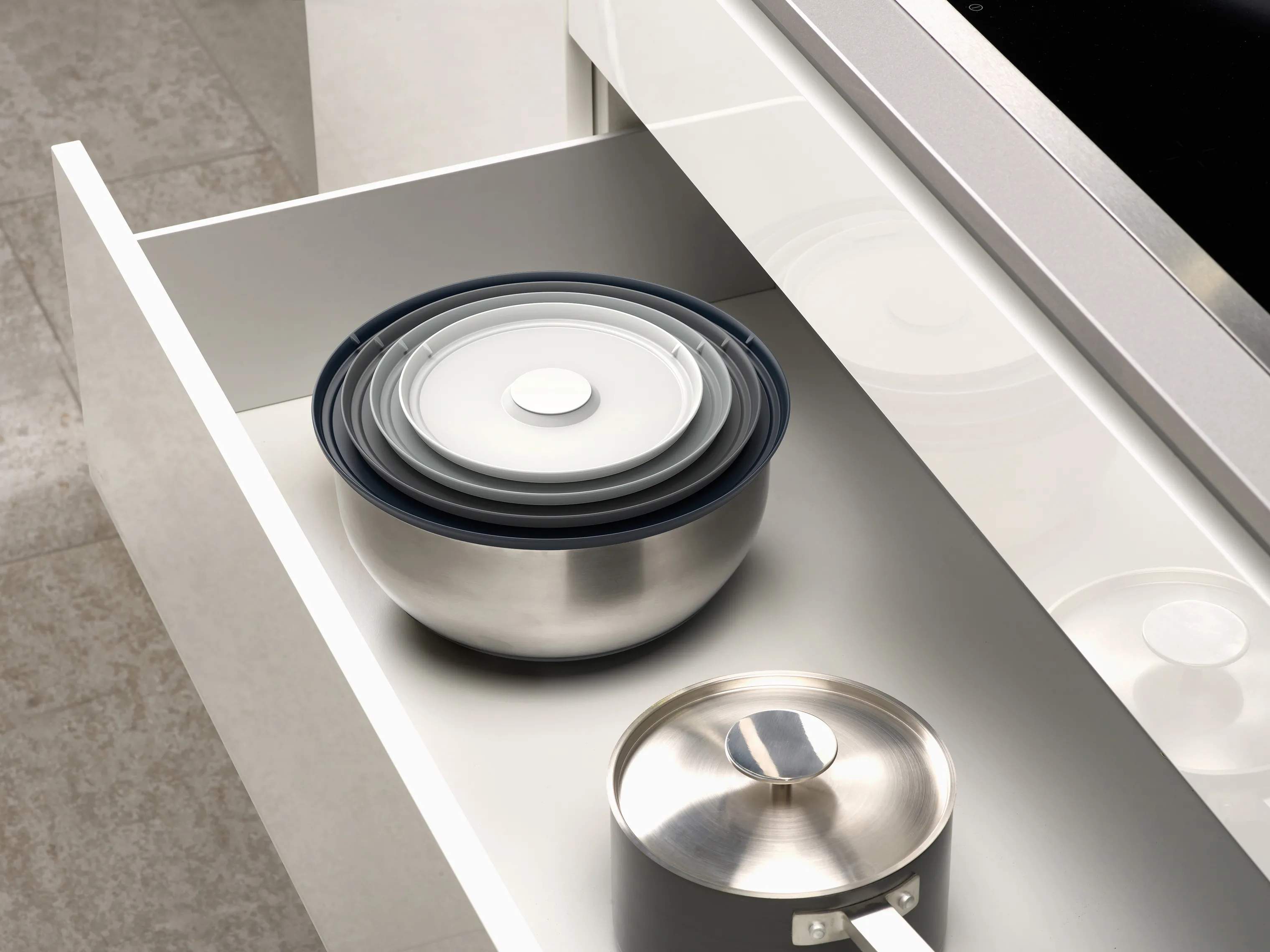 Joseph Joseph Røreskålsæt Nest 100 Røreskålsæt - 8 dele i Stainless Steel, 2