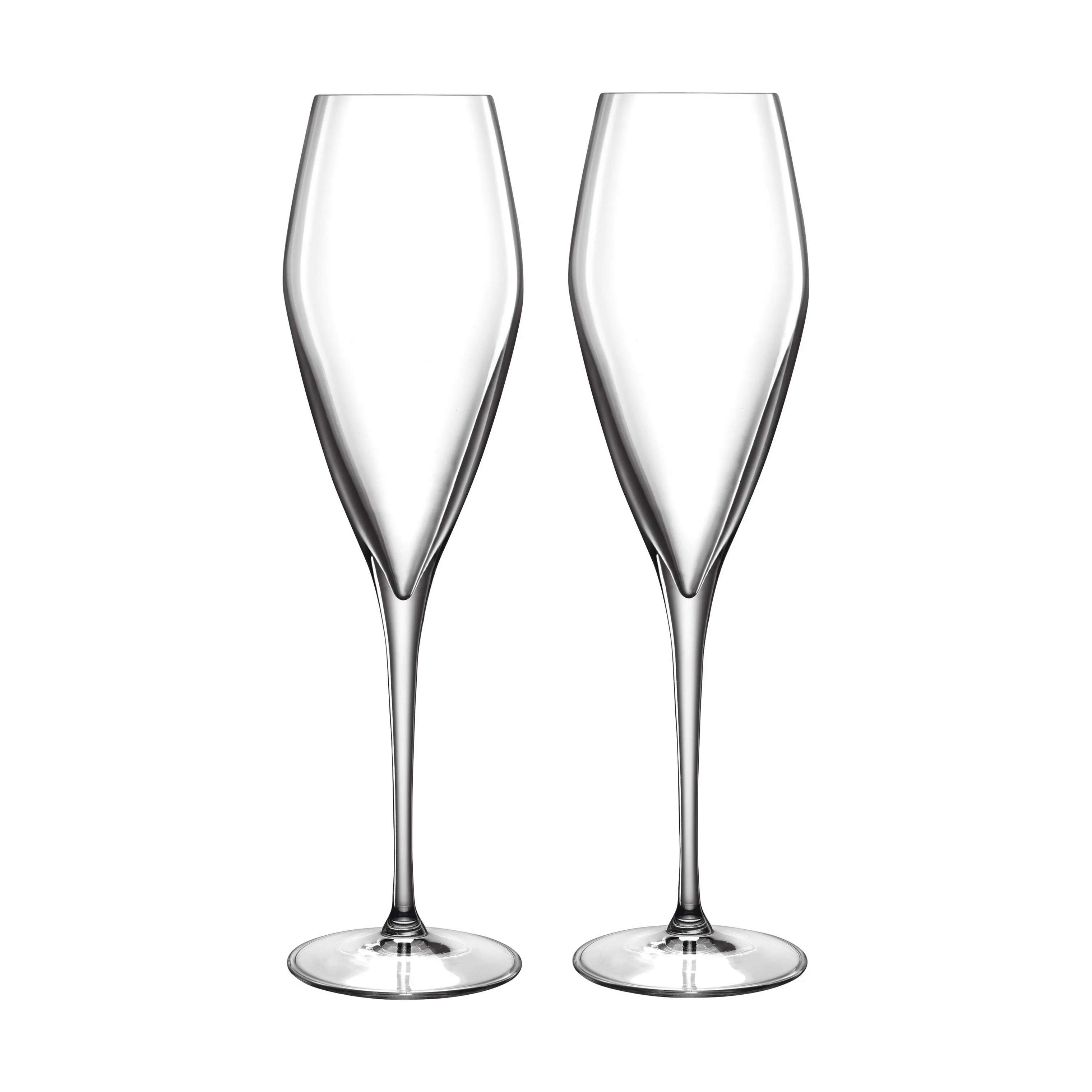 undgå sol Klæbrig Luigi Bormioli - Atelier Champagneglas - 2 stk. - 27 cl - Krystalglas -  Klar | Imerco