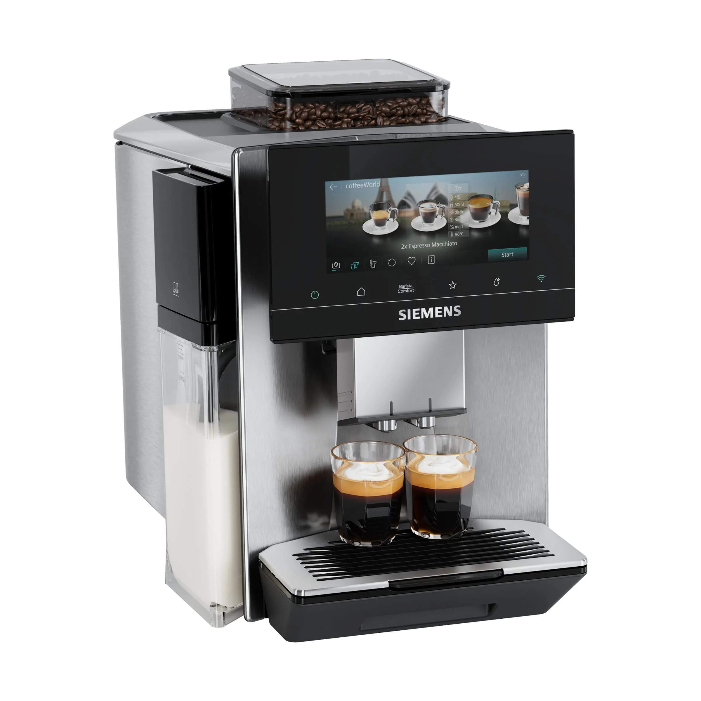 Siemens Kaffemaskiner EQ900 Plus iAroma Kaffemaskine i Grå, 1