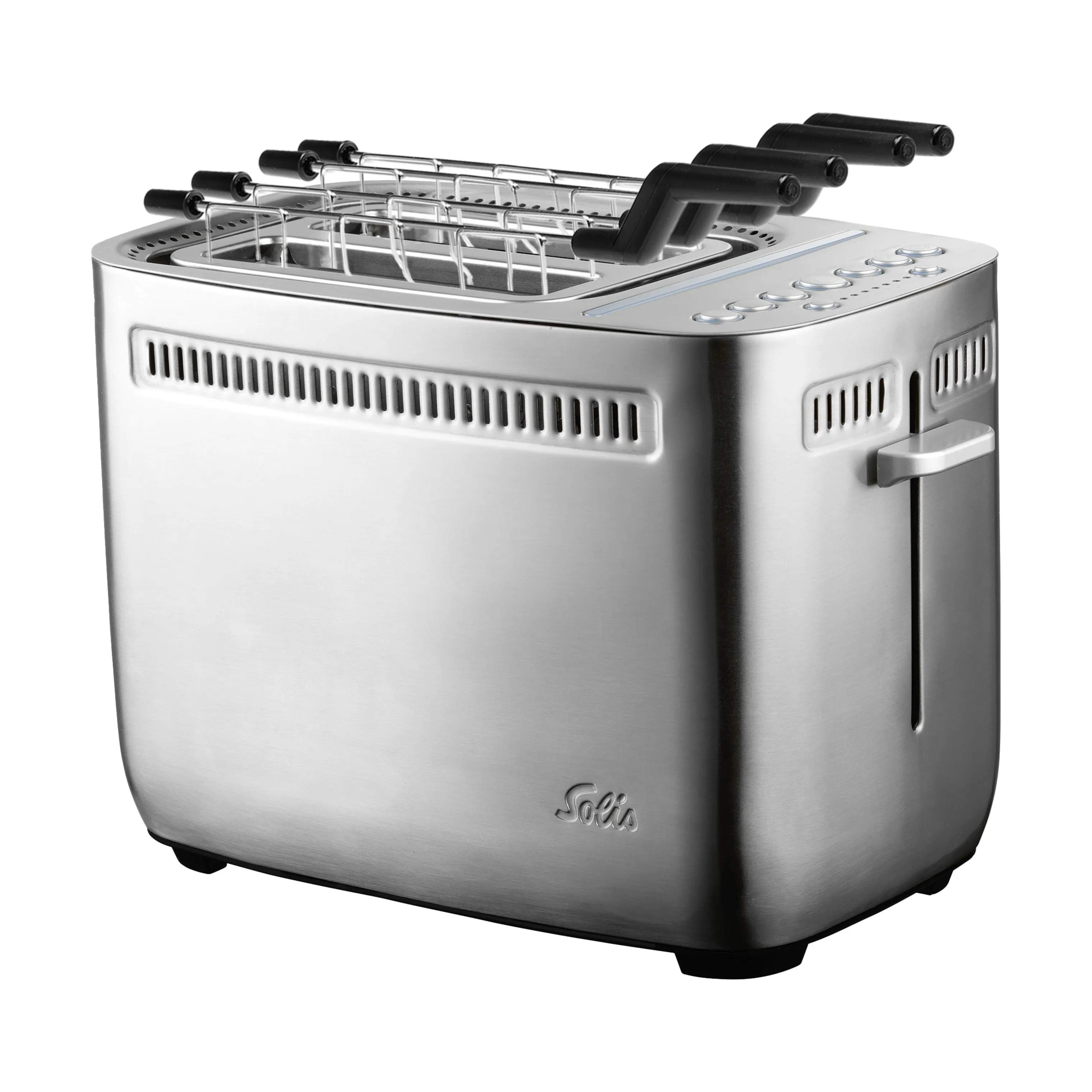 Toaster, sølv/stål, large