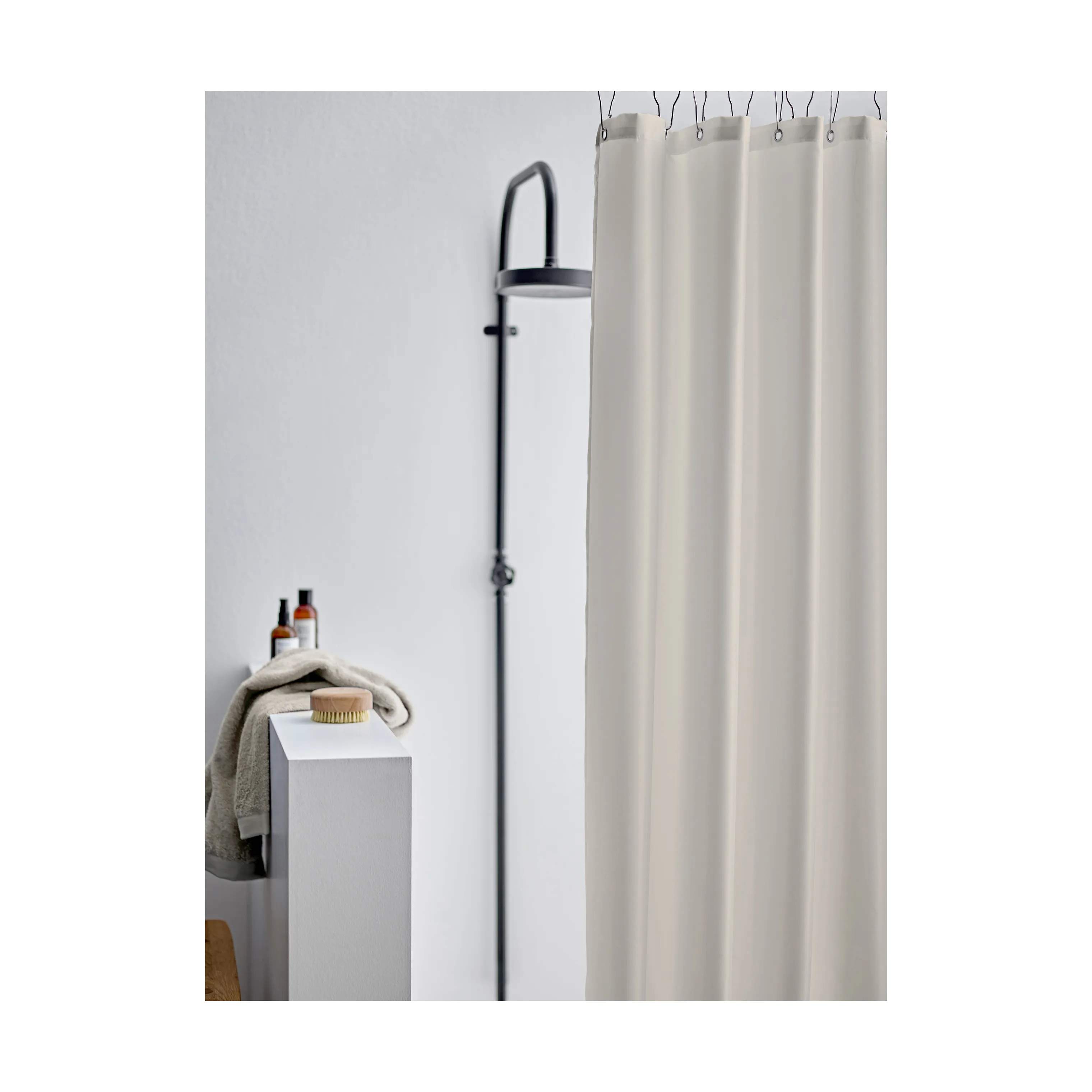 Södahl Badeforhæng Comfort Badeforhæng i Beige, B180 x L220 cm, 3