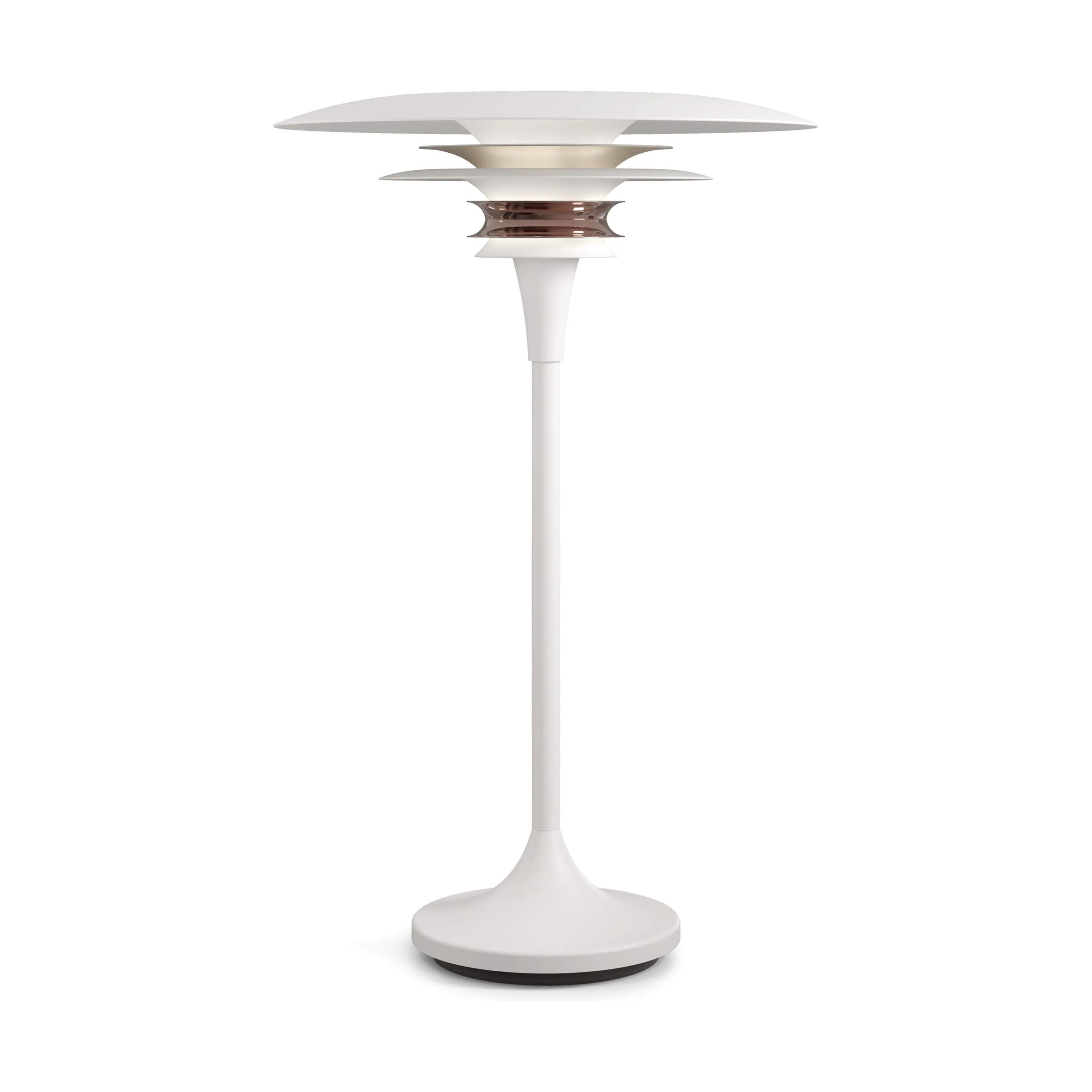Diablo Bordlampe, mat hvid/rose/sølv, large
