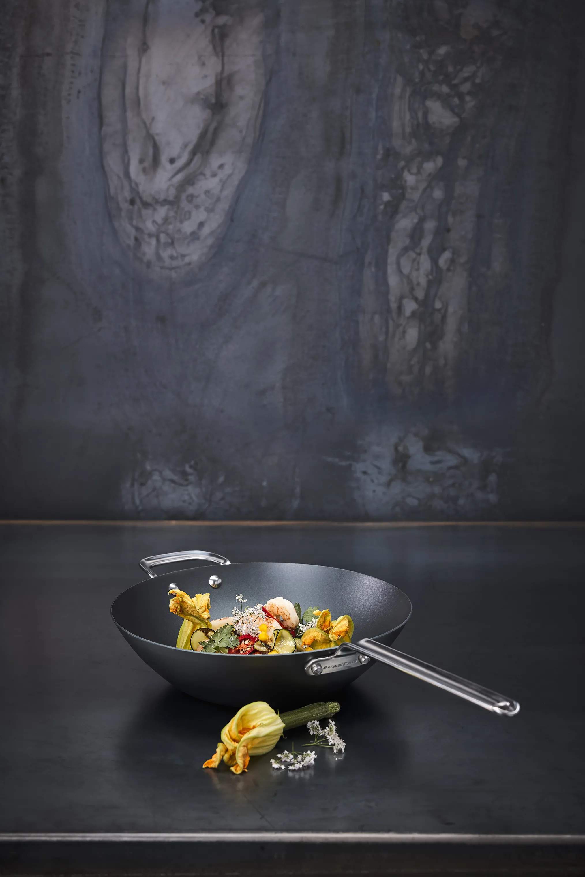 Scanpan Wokpander Black Iron Wok i Sort, 2