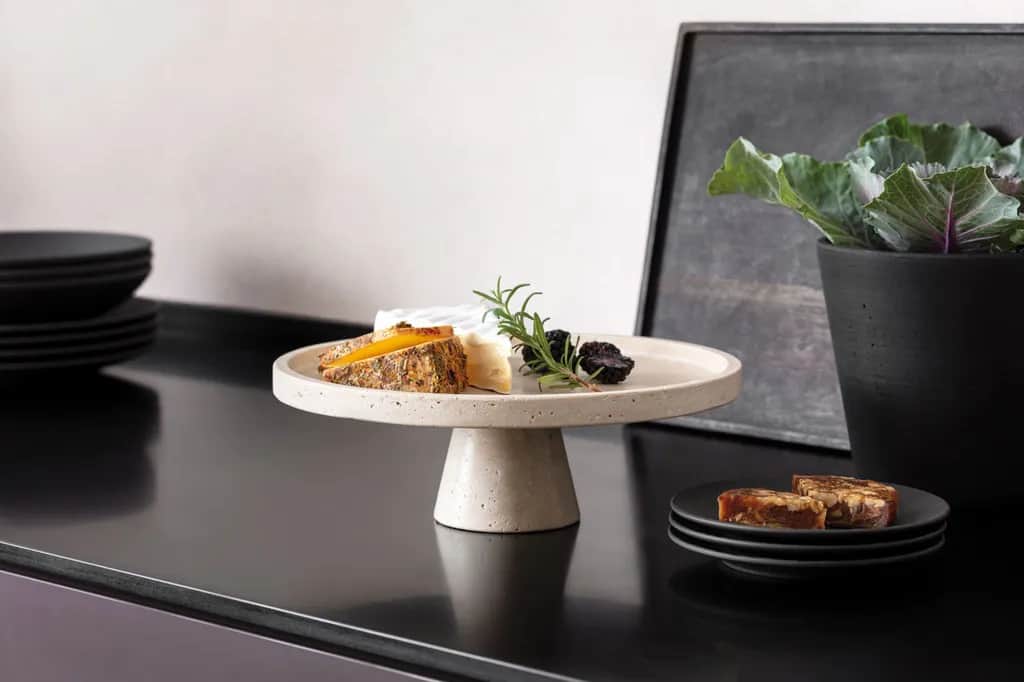 Villeroy & Boch Serveringsfade Manufacture Travertine Kagefad i Beige, 2