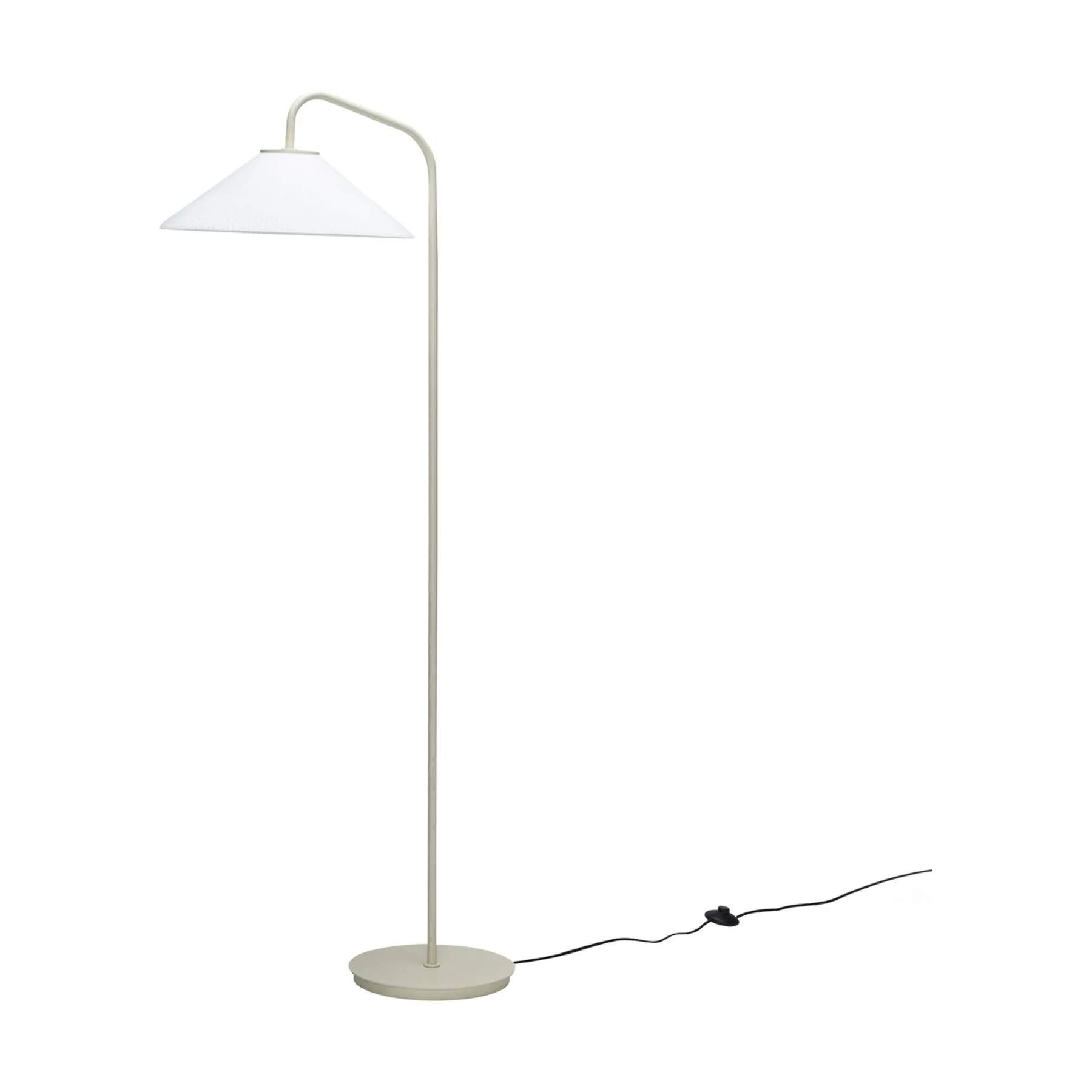Hübsch Gulvlamper Solid Gulvlampe i Sand/Hvid, 1