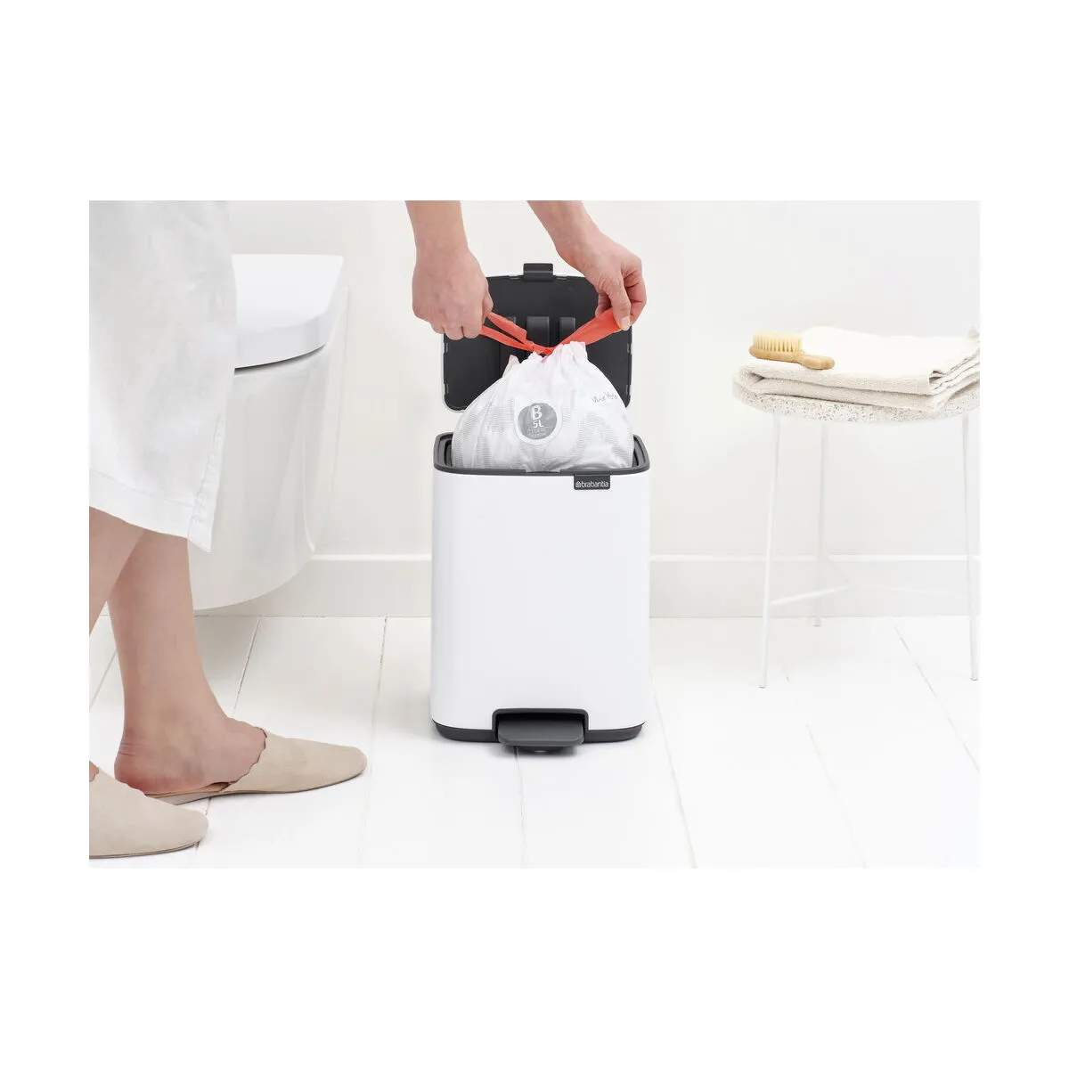 Brabantia Pedalspande Bo Pedalspand i Hvid, 7 L, 5