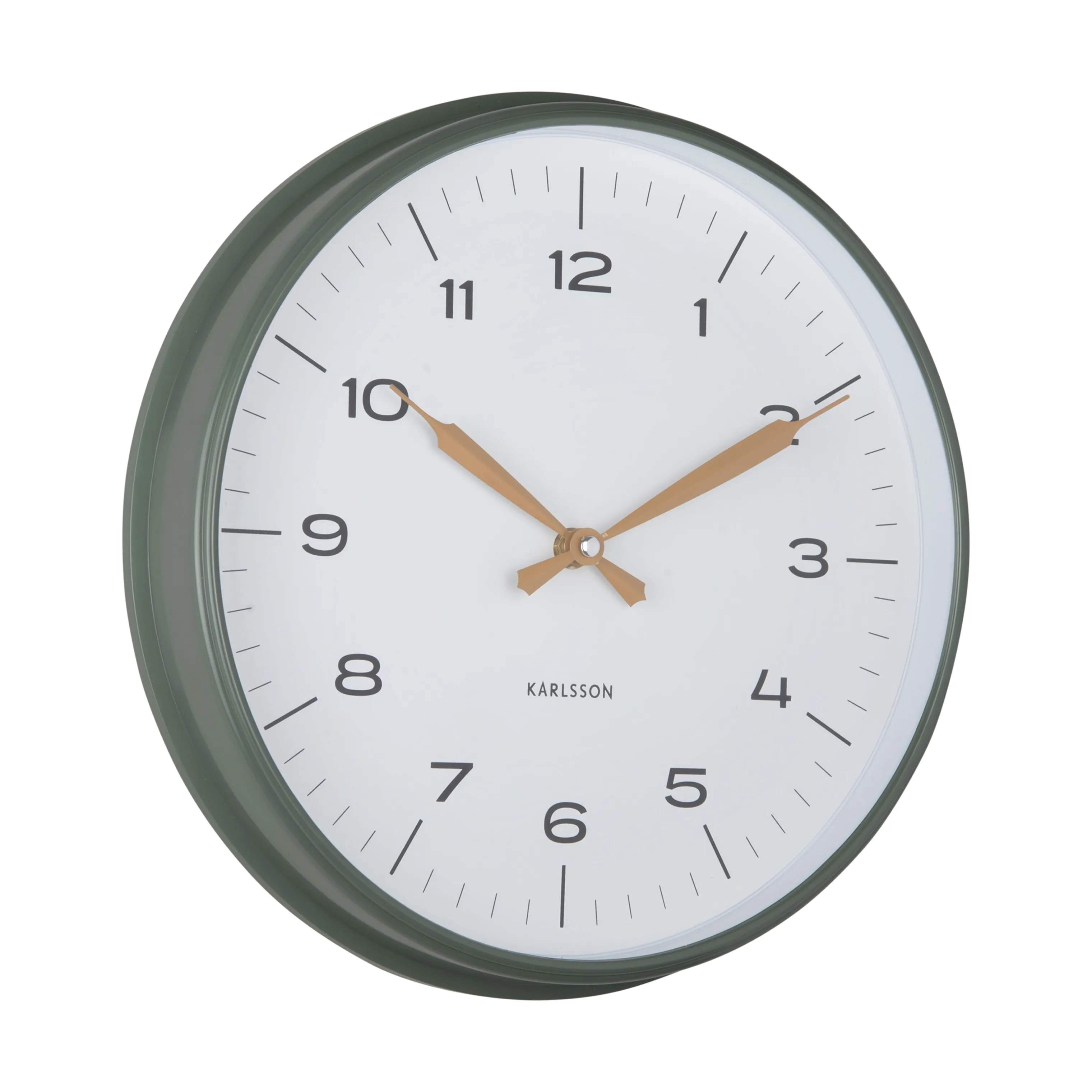 Karlsson Vægure Modern Factory Vægur i Jungle green / ochre yellow, 1