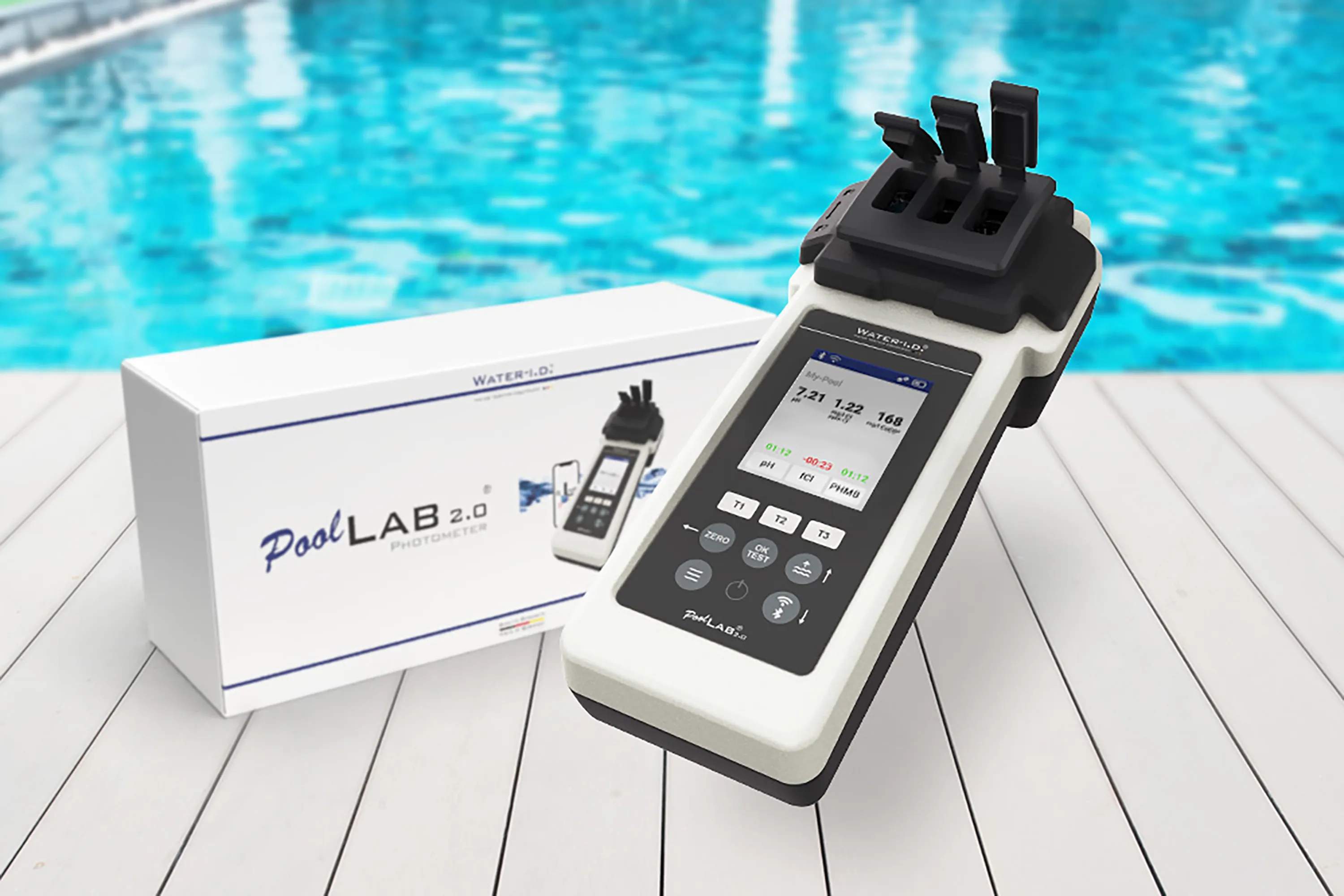 Swim & Fun Poolrengøring Digital Pool Tester i White, 2