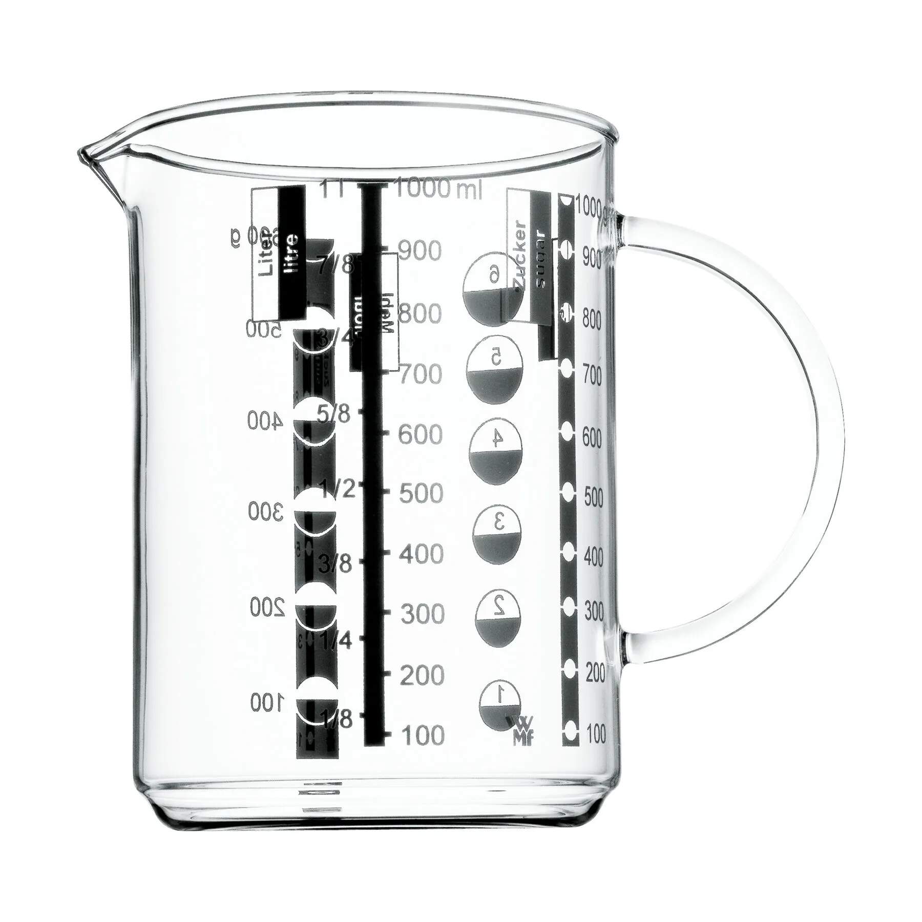 WMF Målekander Gourmet Målebæger i Glas, 1