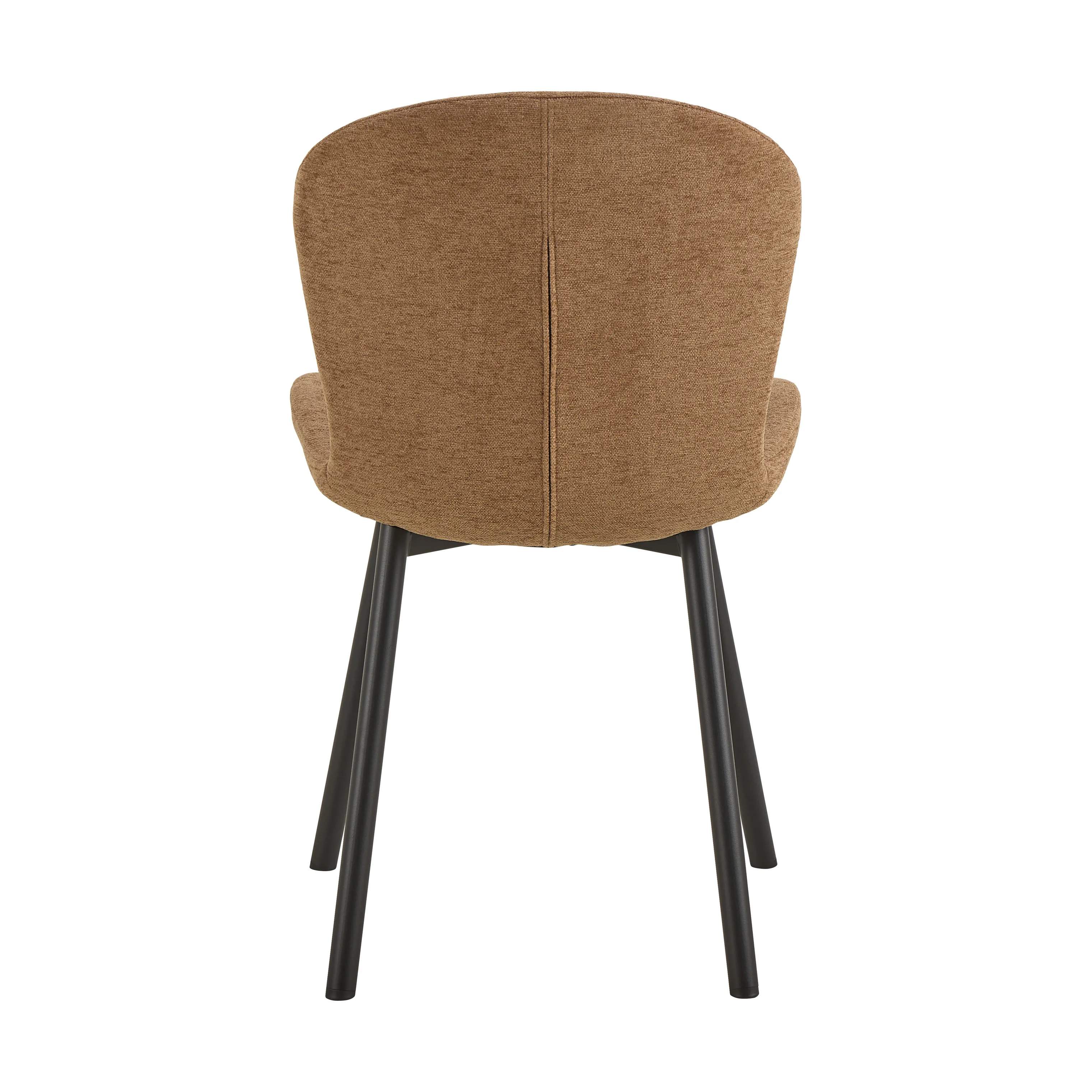CASA Living Spisebordsstole Esra Spisebordsstol - 2 stk i Terracotta/mat sort, 5