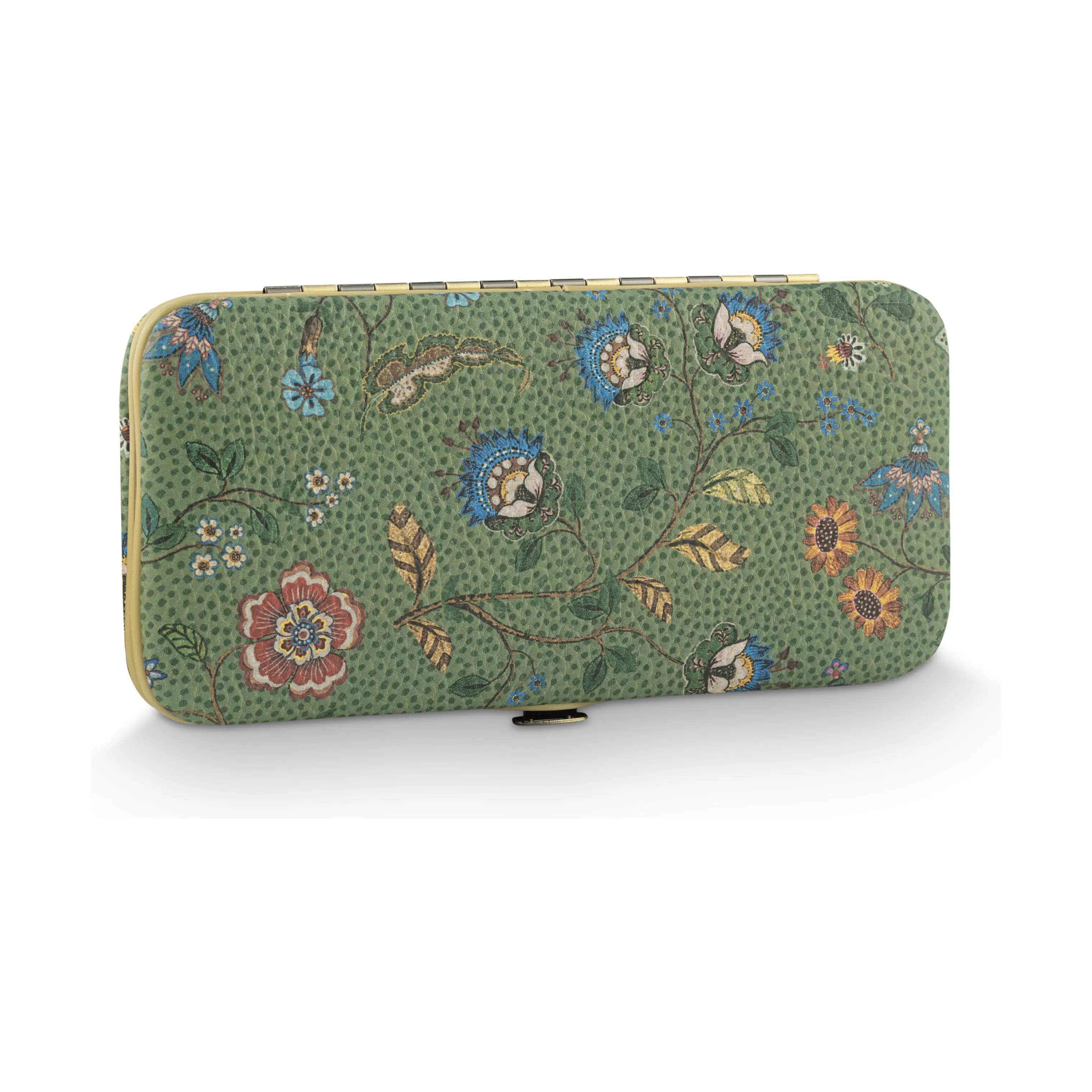 PIP Studio Øvrig personlig pleje Cosmetic Bags Manicure sæt - Flora Bangelore i Green, 1