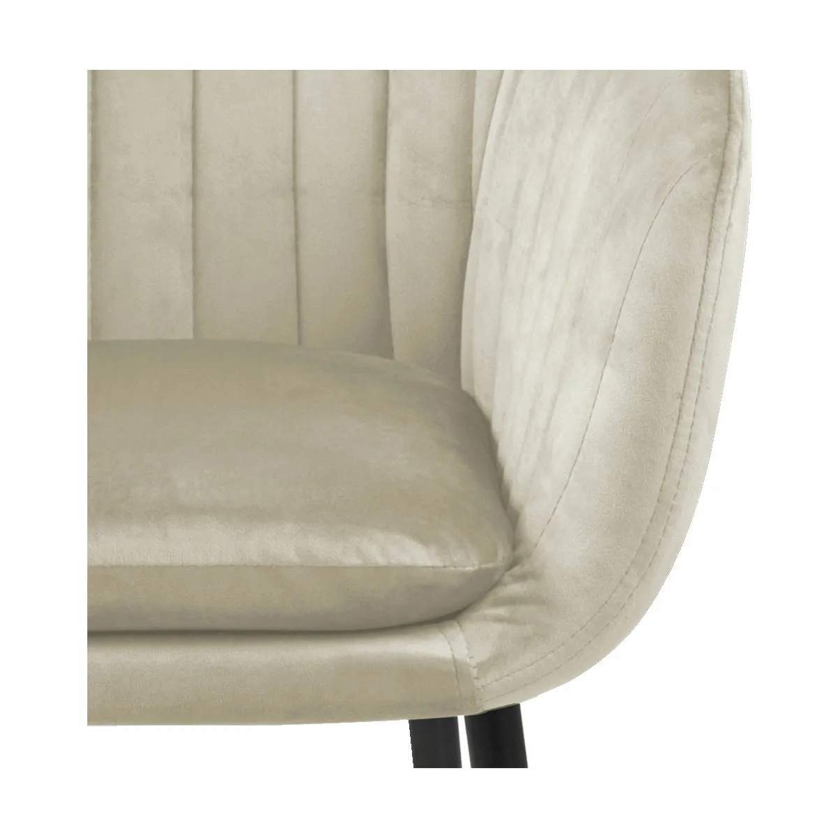CASA Living Spisebordsstole Emilia Spisebordsstol i Sand/sort, 3