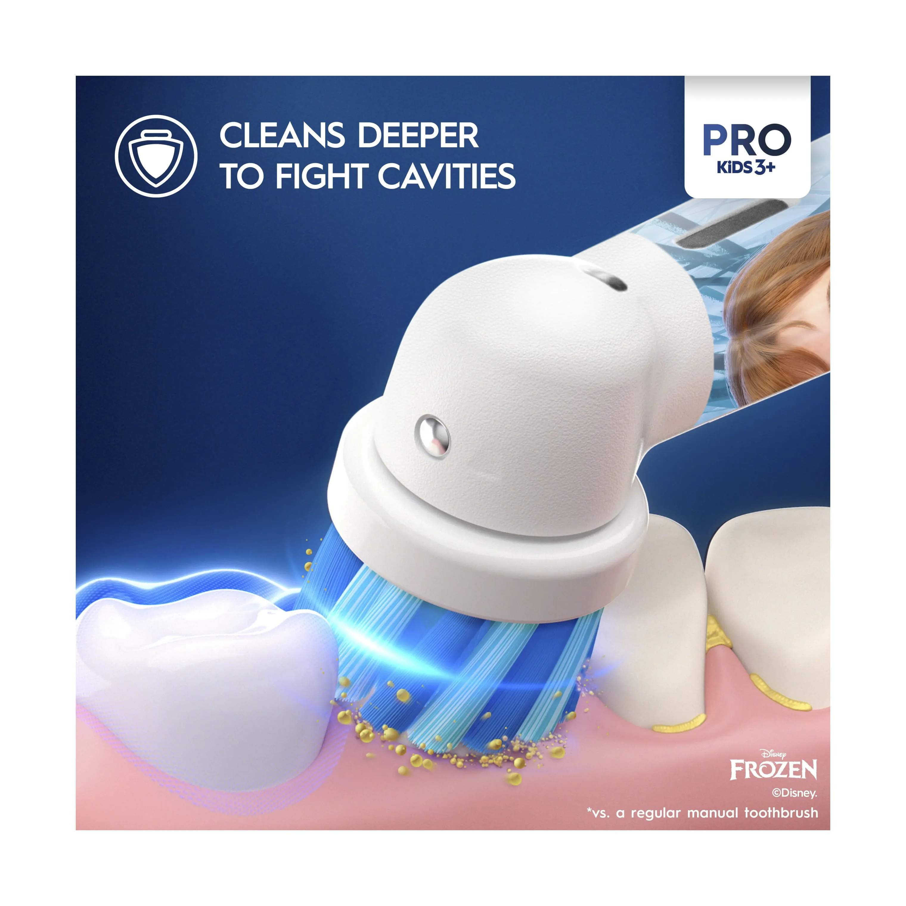 Oral-B Eltandbørster Vitality Pro Kids Elektrisk Tandbørste - Frozen i Frozen, 6