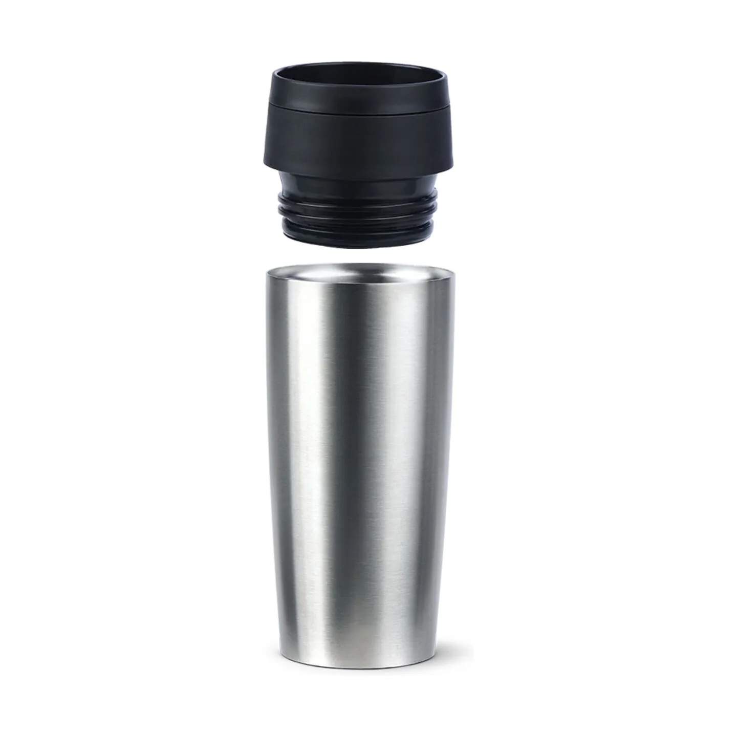 Emsa To go kopper To Go To-Go Classic Rejsekrus i Brushed stainless steel;Black, 0.36 L, 6