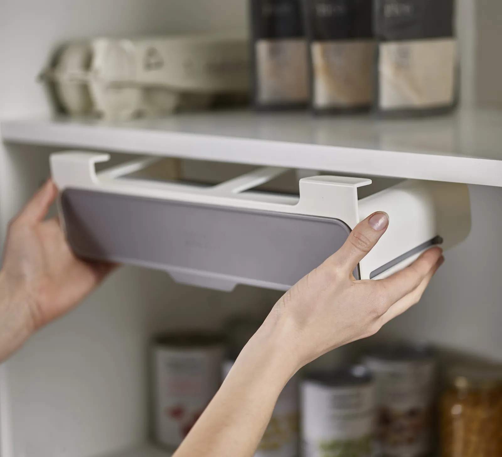 Joseph Joseph Opbevaringsbokse Cupboardstore Køkkenopbevaring i Grå, B32 x L13,5 cm, 2