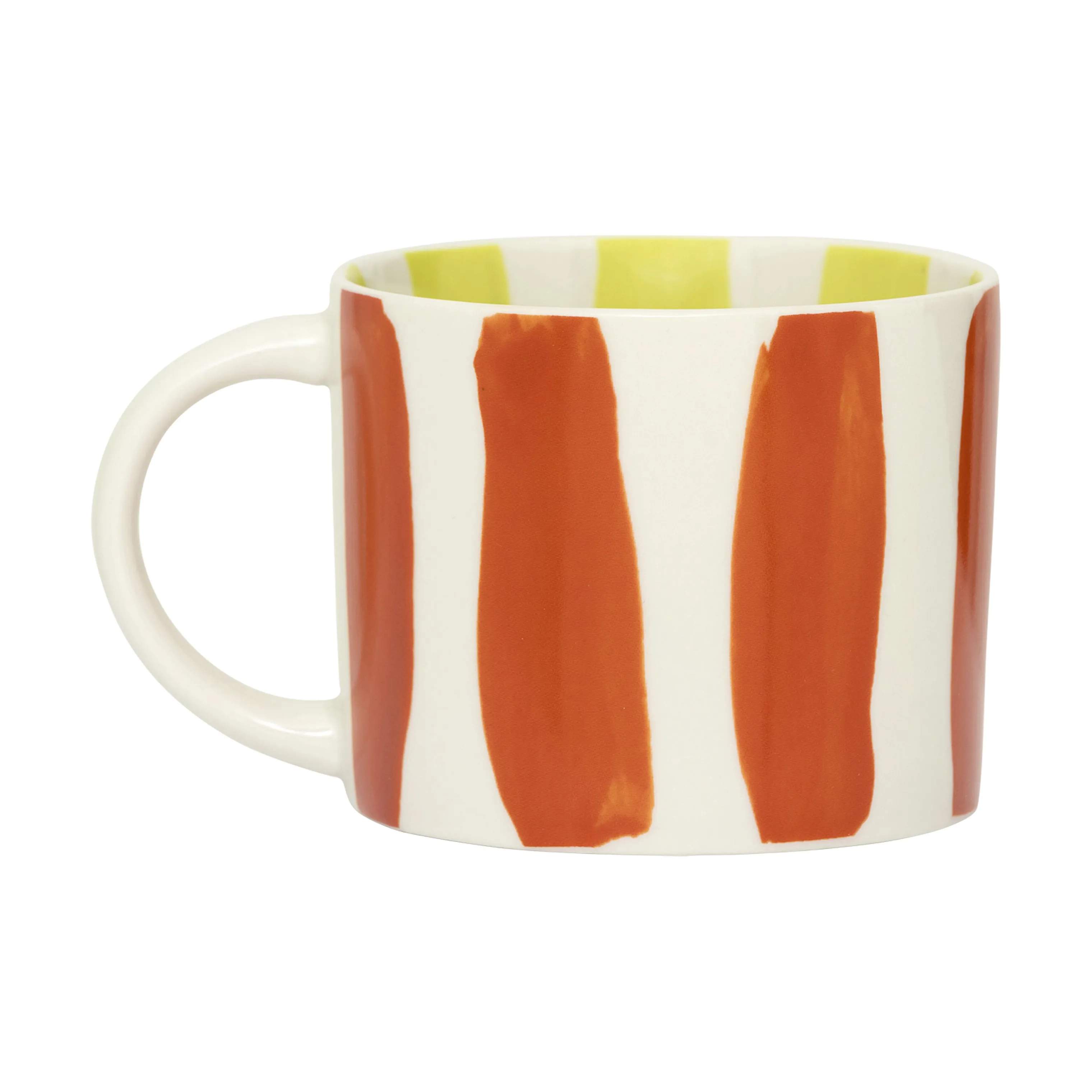 Urban Nature Culture Krus og kopper med hank Tazza Kaffekop i Orange/striber, 3