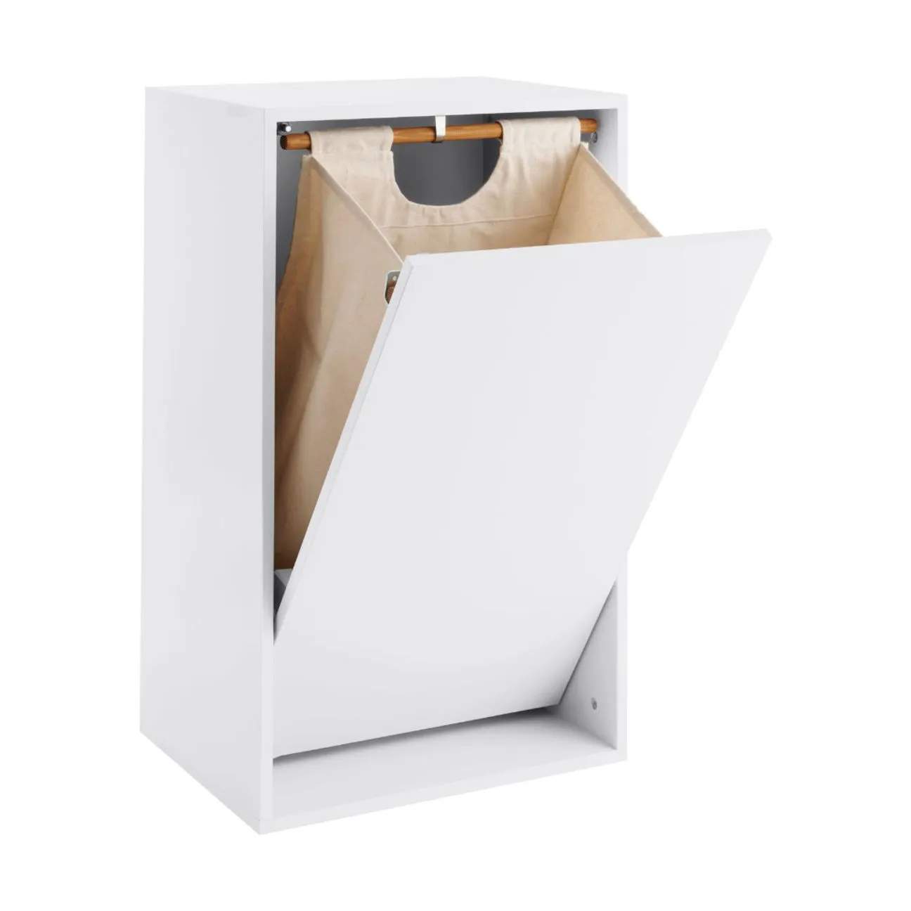 ReCollector Vasketøjskurve Væghængt Vasketøjsboks i Briliant White, 4
