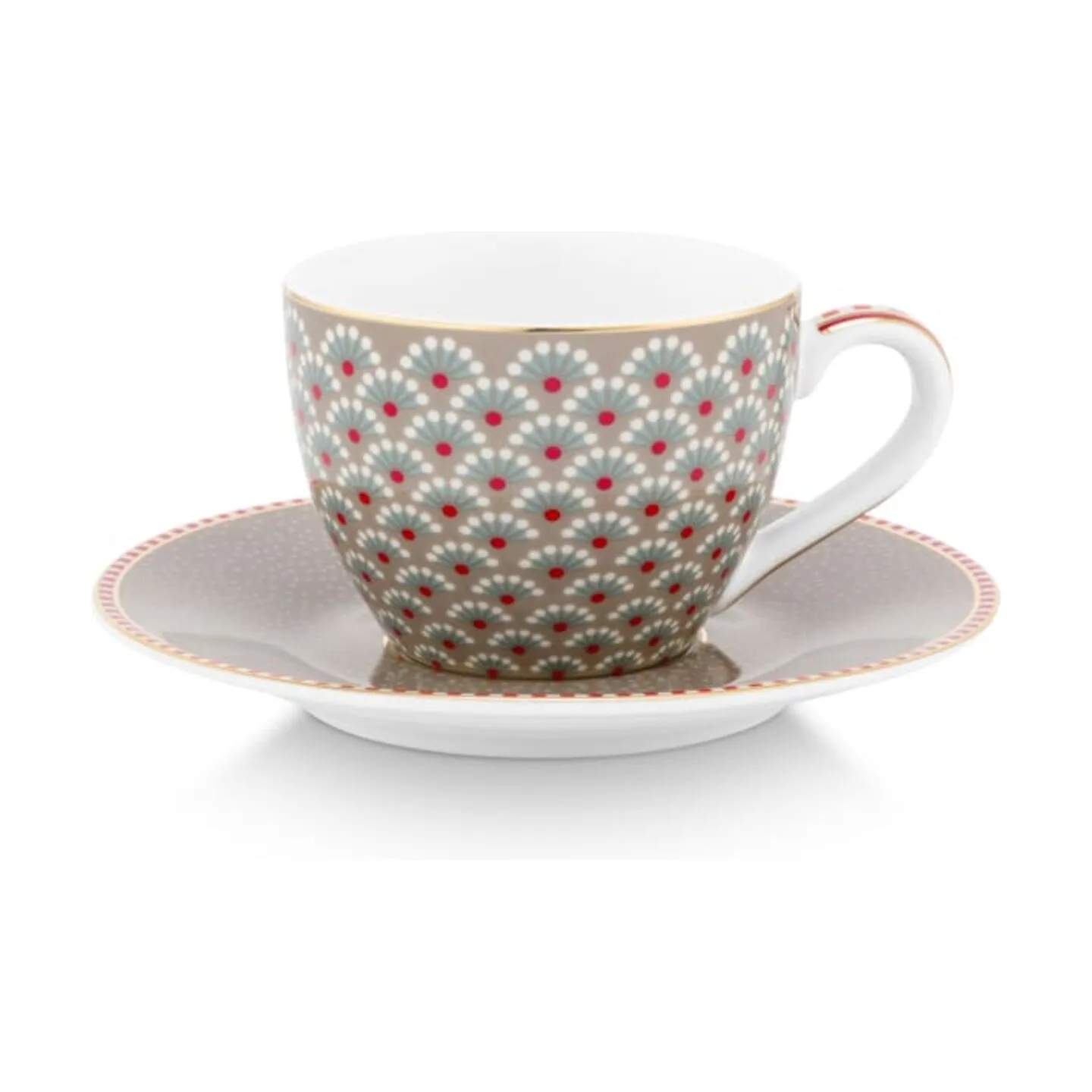 PIP Studio Espressokopper Blooming Tales Espressokop m. underkop i Khaki, 1