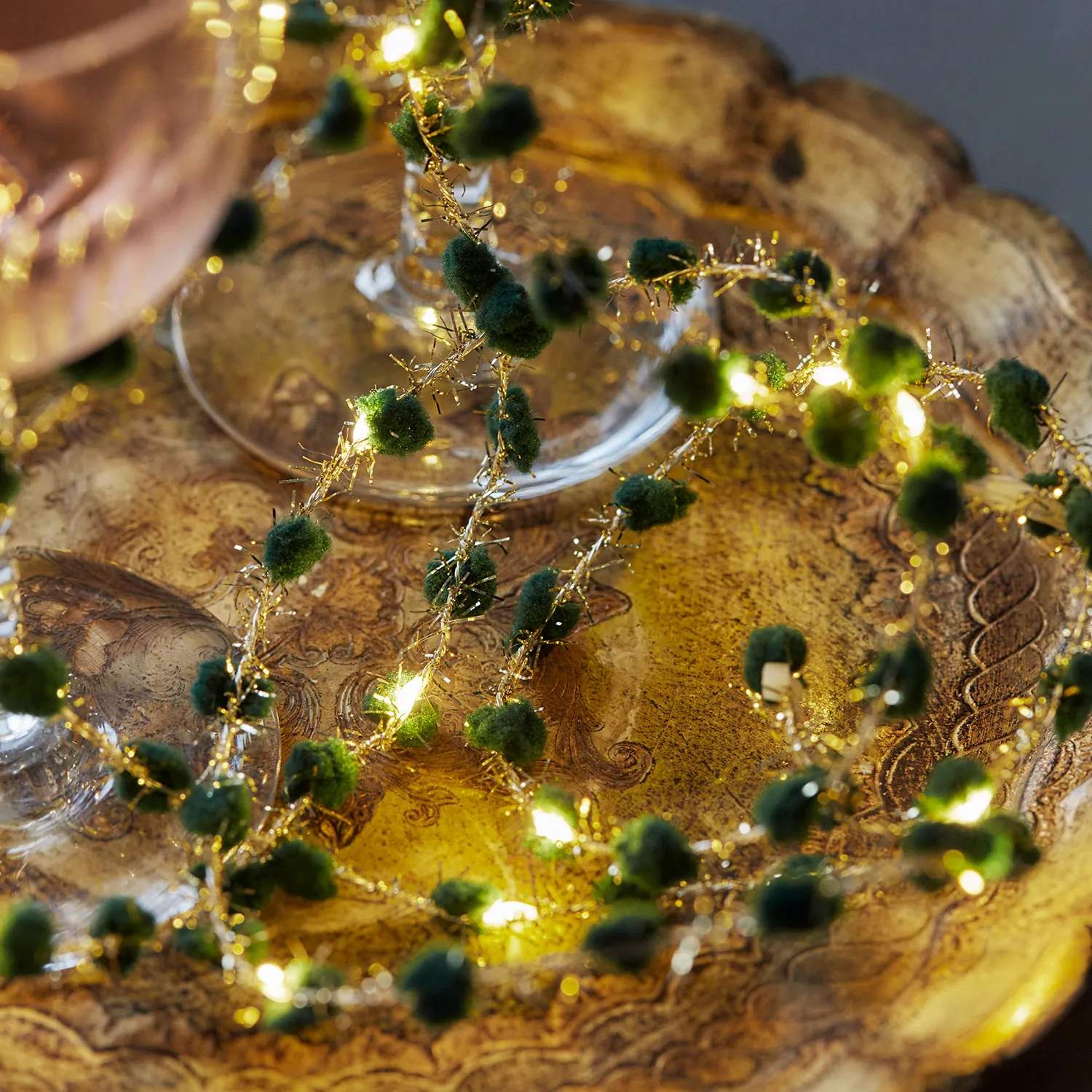 Sirius Lyskæder Ina Lyskæde i Rød/guld, 1