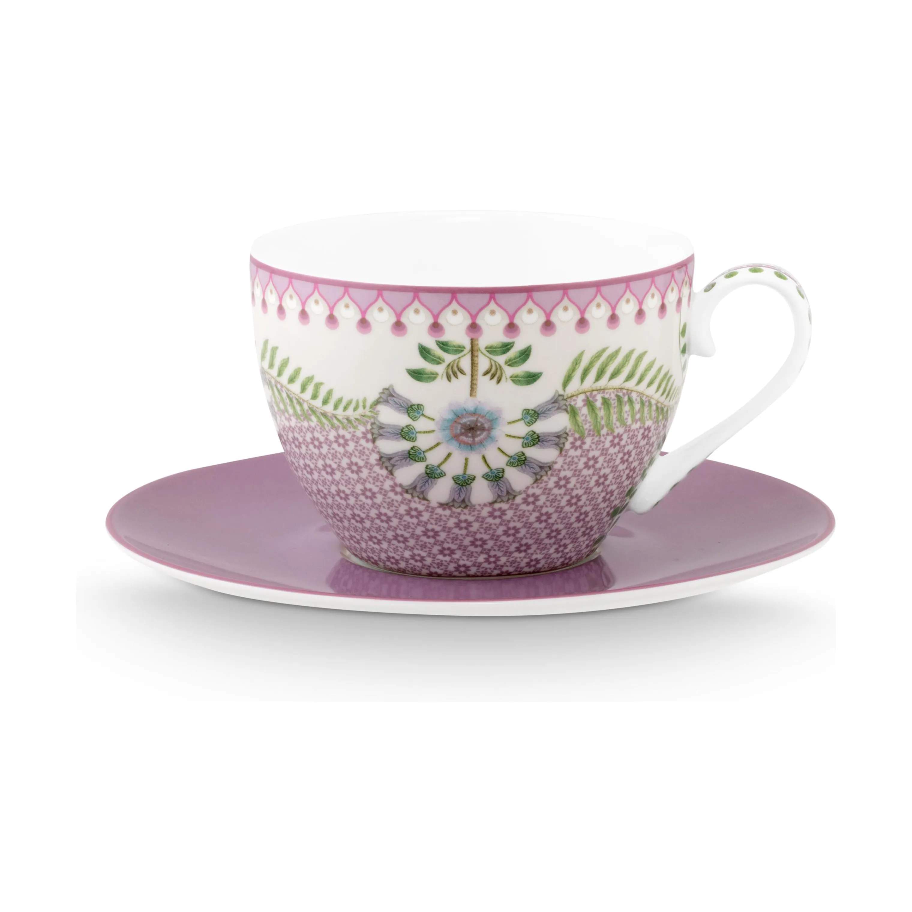 PIP Studio Krus og kopper med hank Lily & Lotus Kop - 2 stk. i Lilac, 6