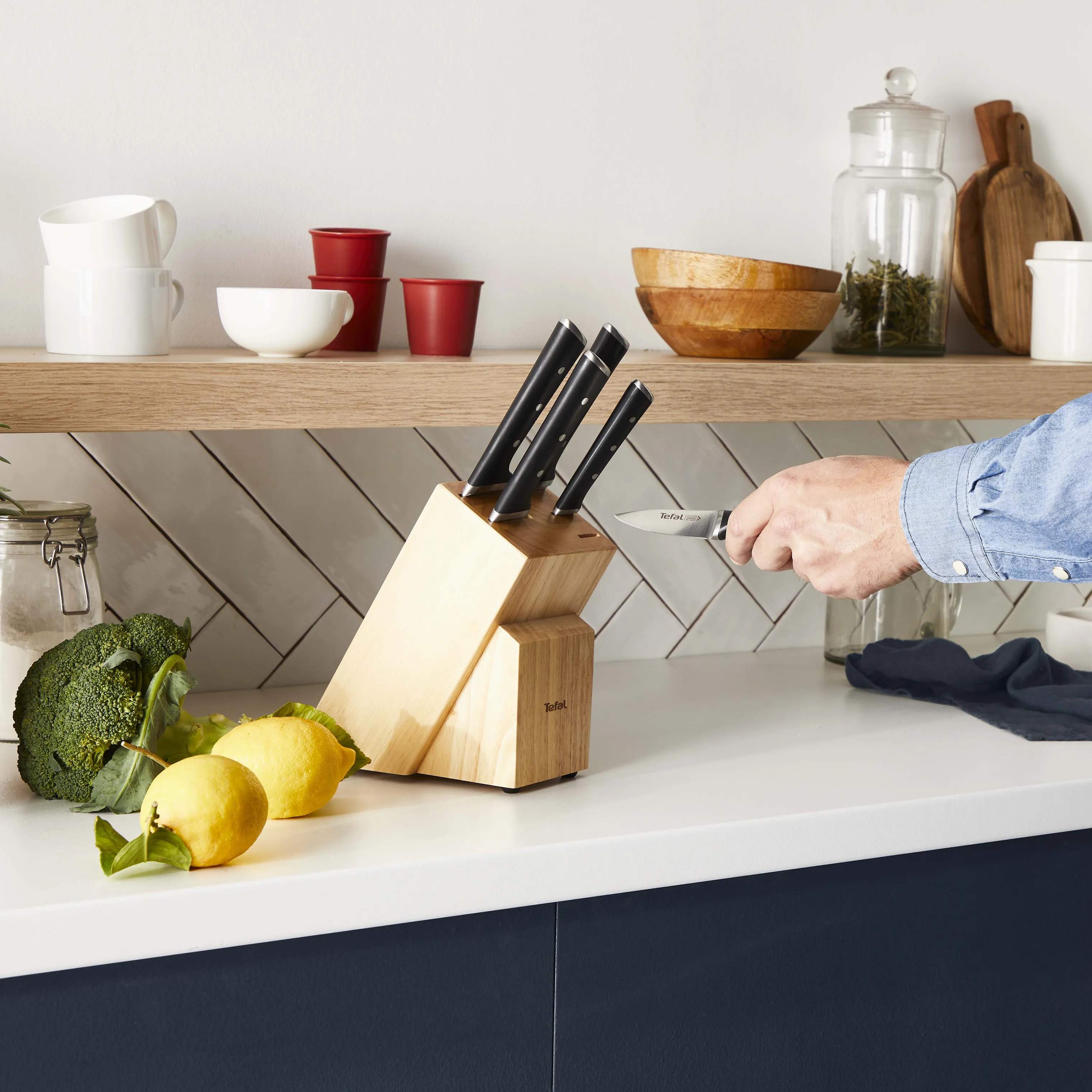 Tefal Knivsæt Ice Force Knivsæt - 6 dele i Sort, 2