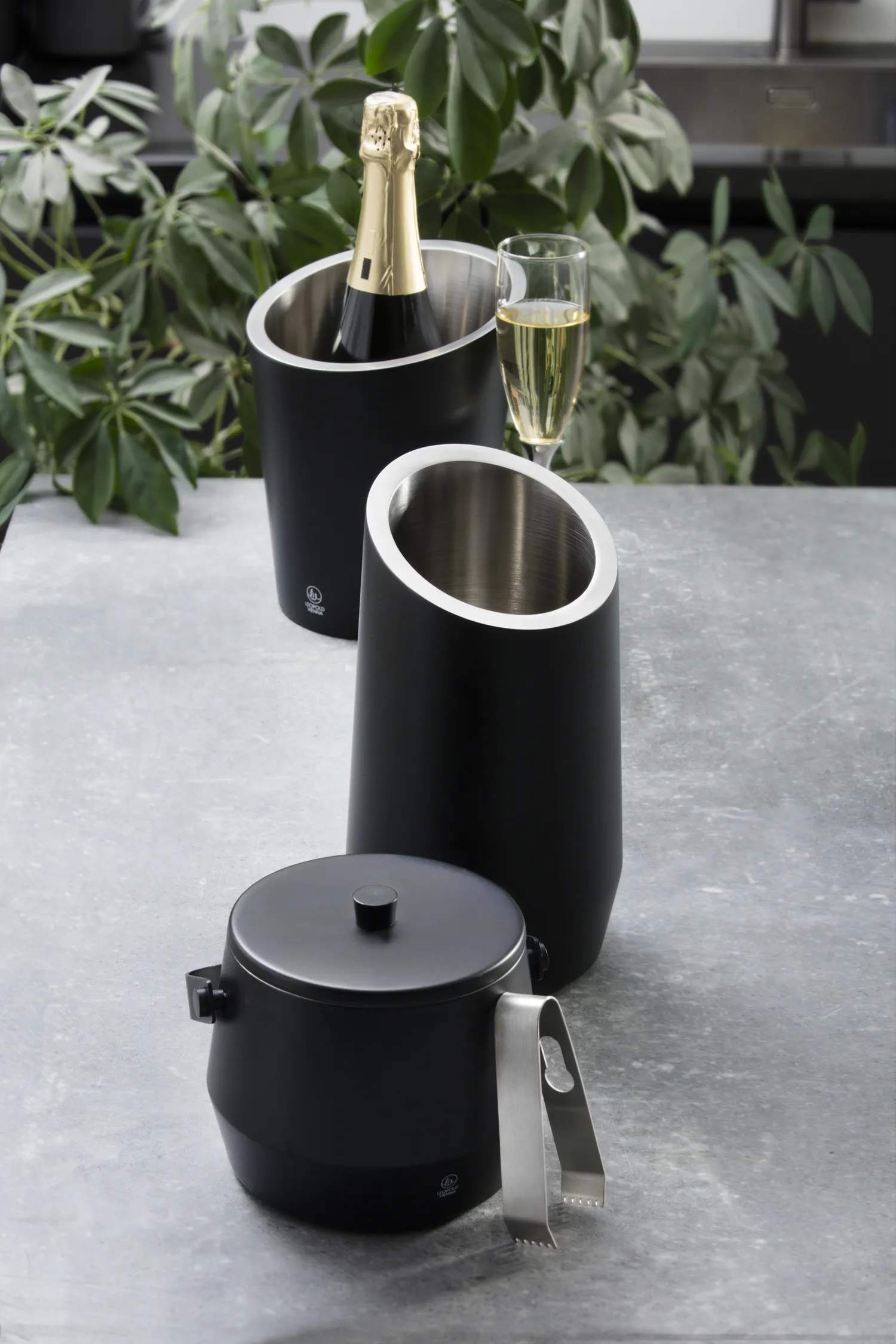 Leopold Vienna Champagnekølere Champagnekøler i Sort, 3