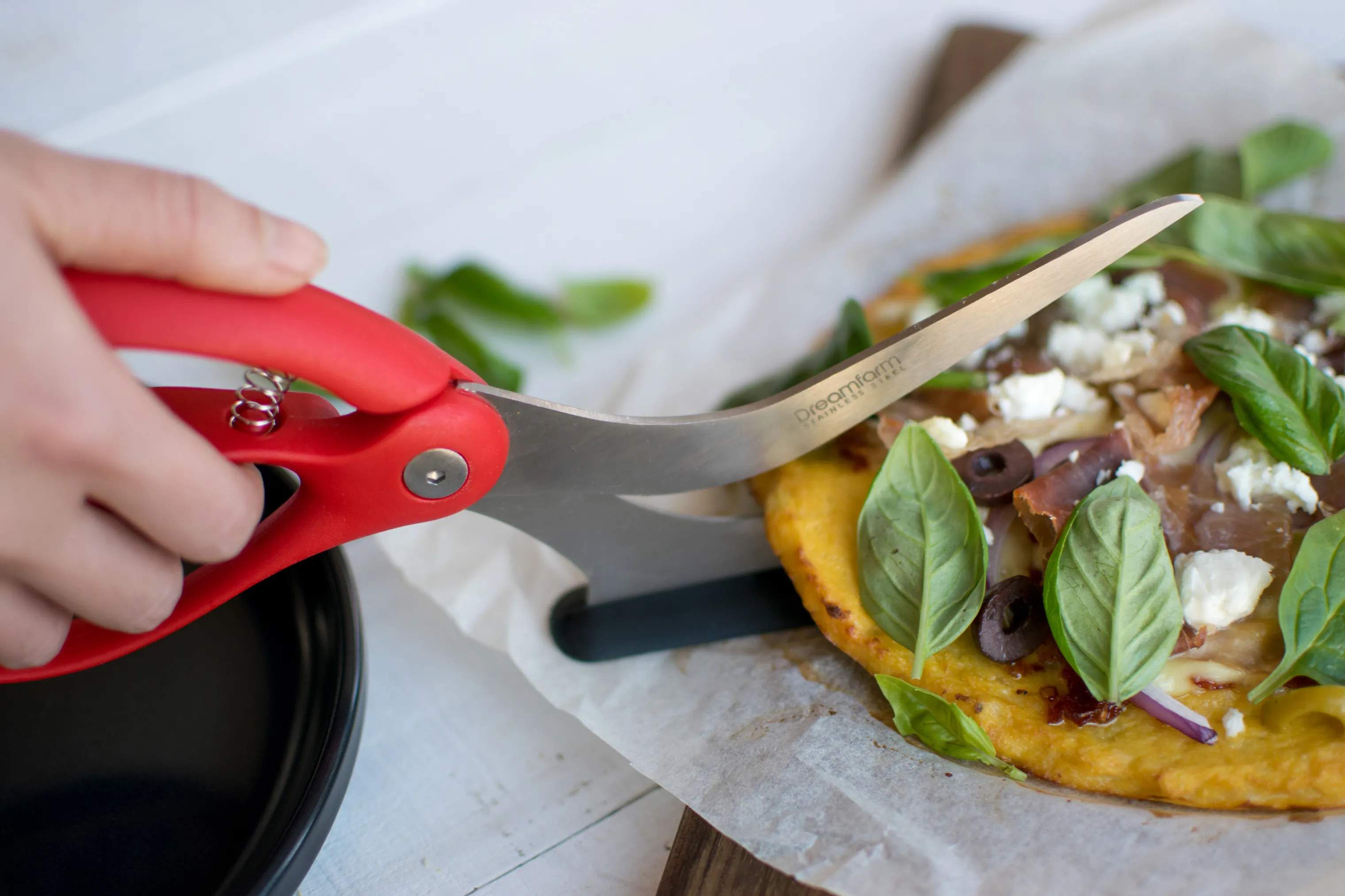 Dreamfarm Pizzaskærere Scizza Pizzasaks i Rød/stål, 5