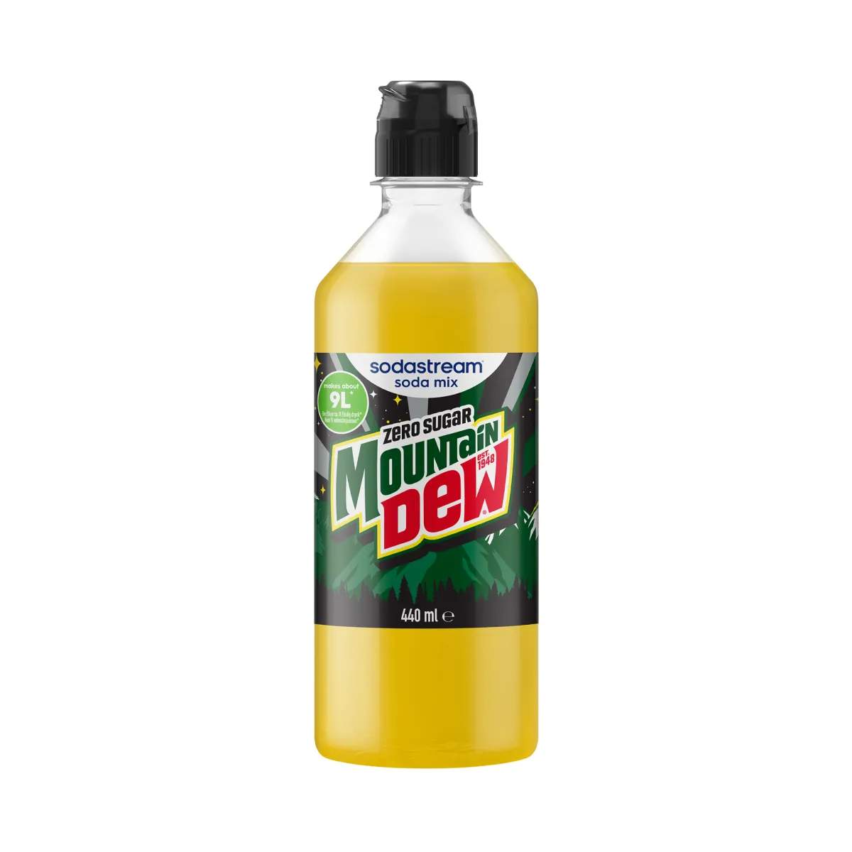 SodaStream Smagskoncentrater Sirup - Mountain Dew Diet i Mountain Dew Diet, 1