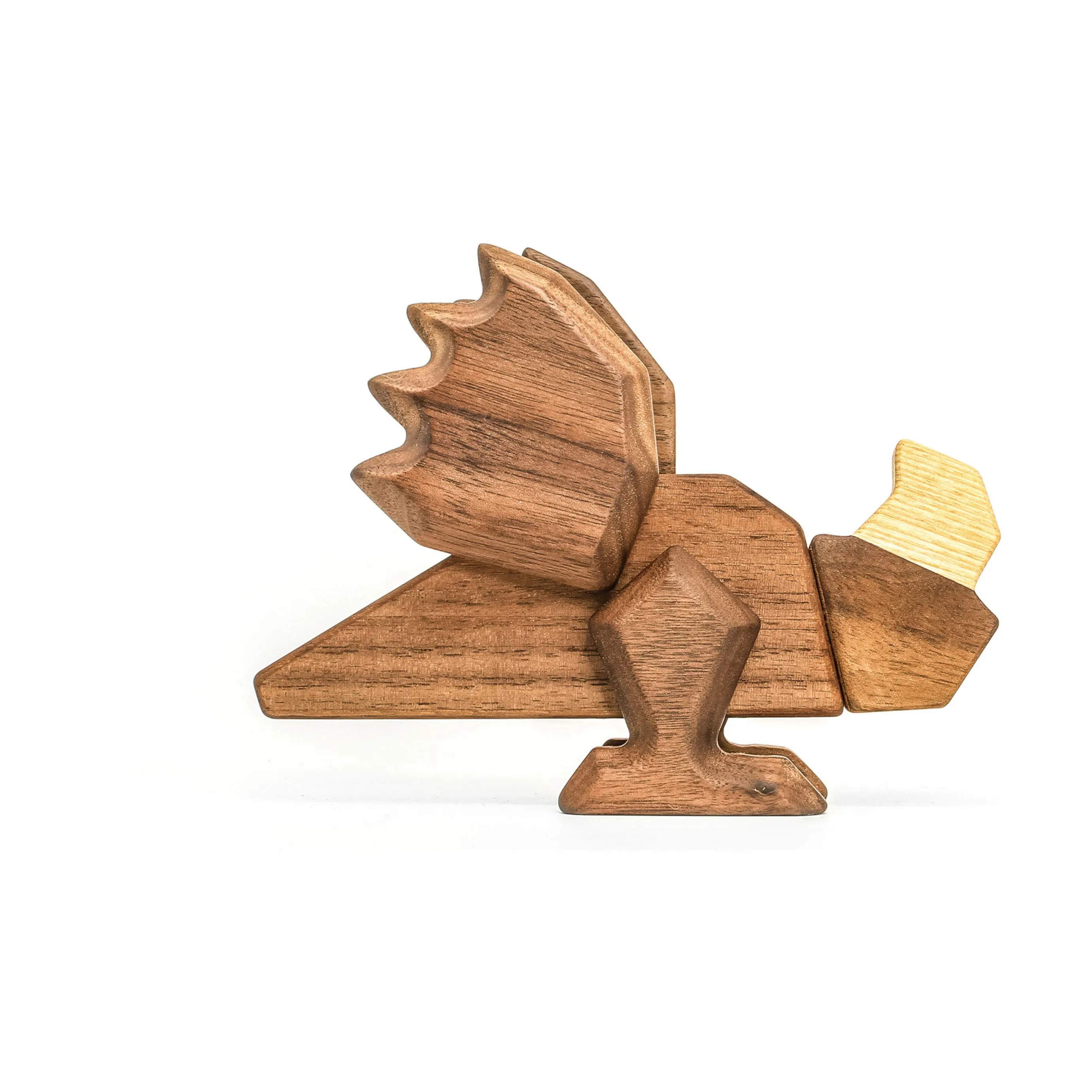 FableWood Dyrefigurer Papegøje i Træ, 5