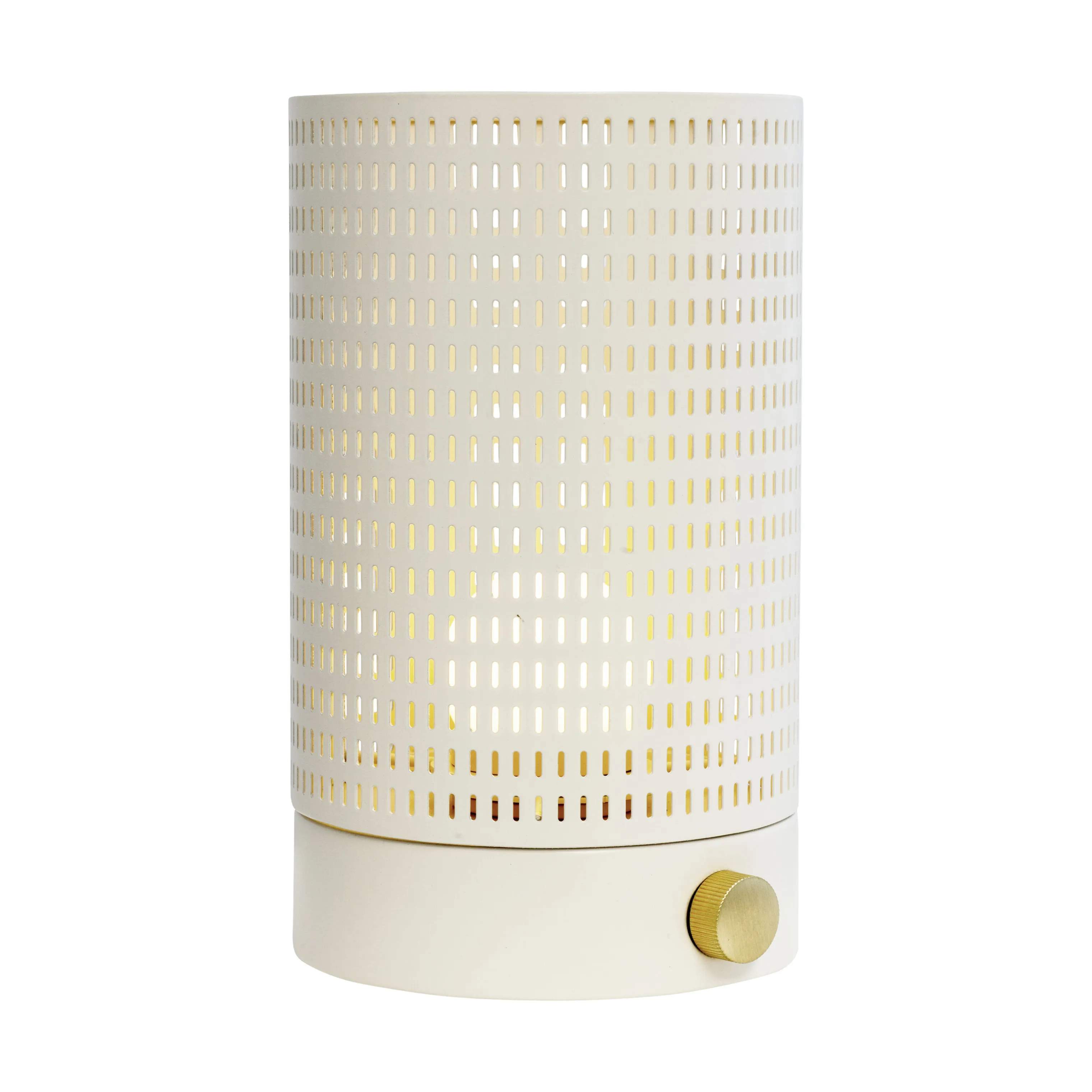 Dyberg Larsen Lanterner Mesh Lanterne i Hvid/ Messing, 1