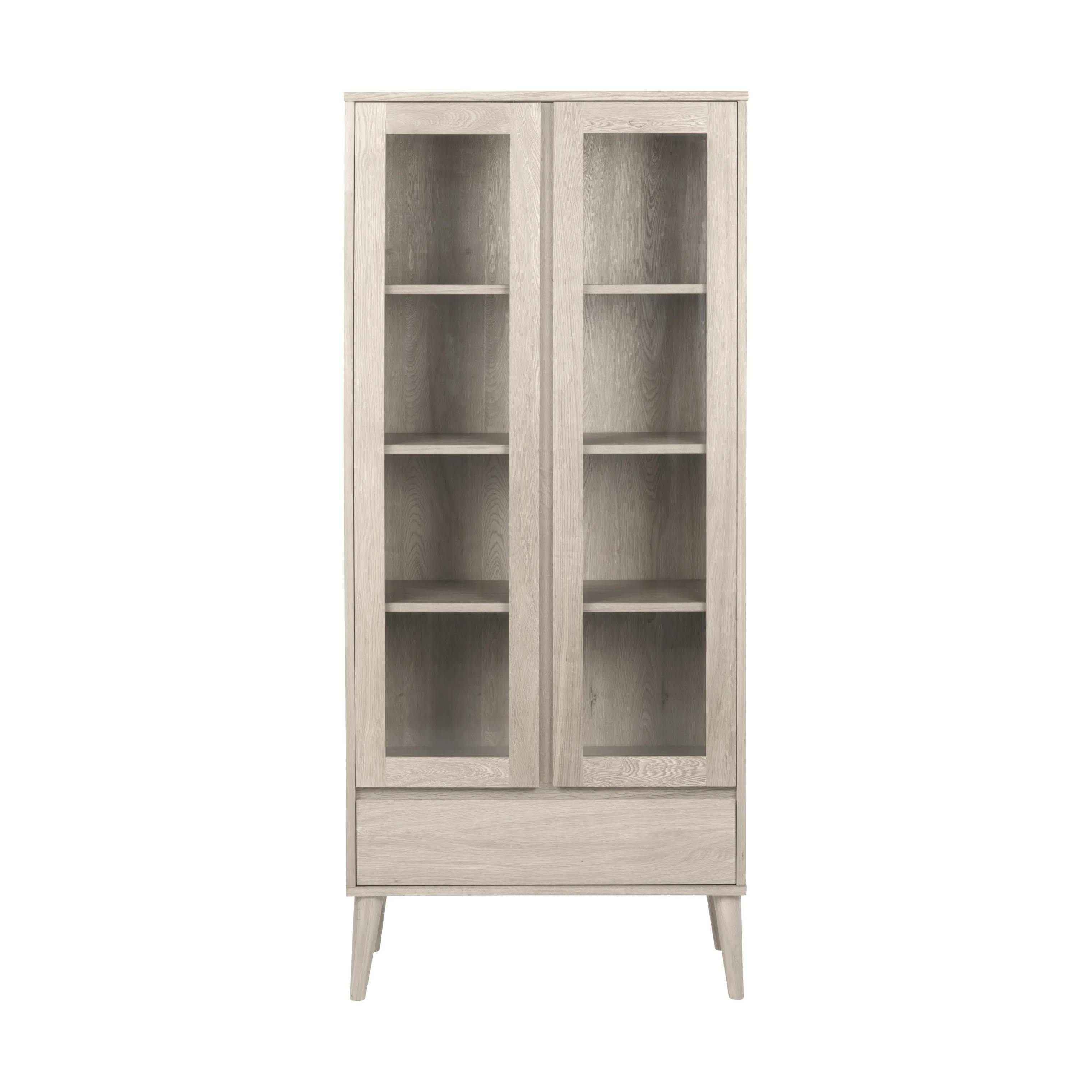 Nagano Vitrine, lys eg, large