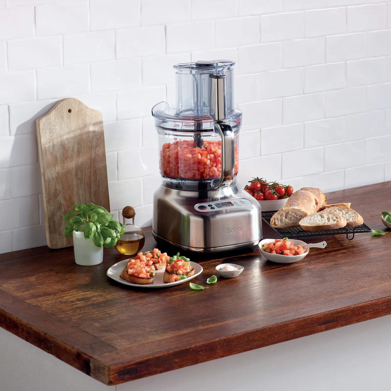 Sage Foodprocessorer Paradice 16 Foodprocessor i Brushed Stainless Steel, 2