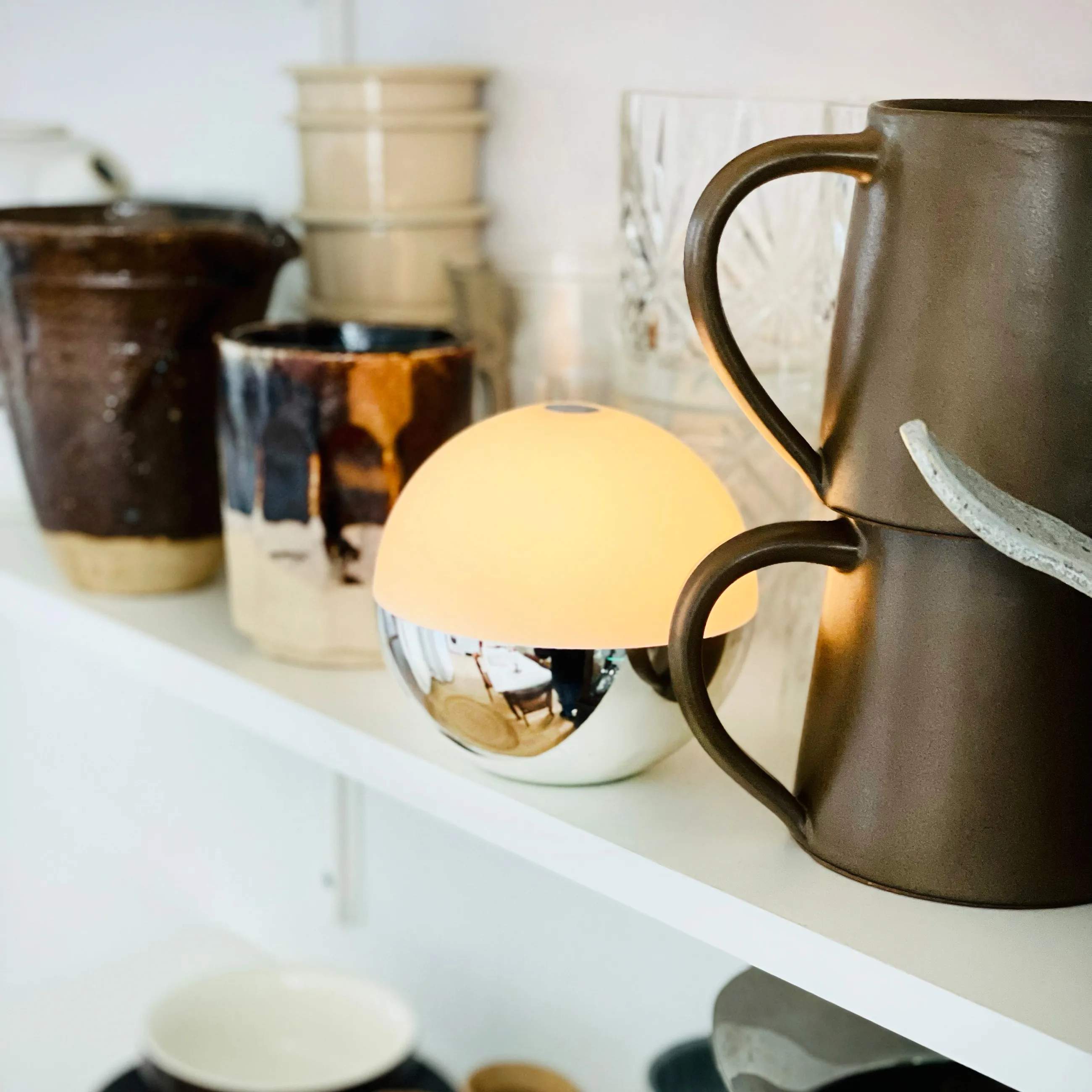 Dyberg Larsen LED-lamper Alba Light Ball LED Lampe - 2 stk. i Krom, 3